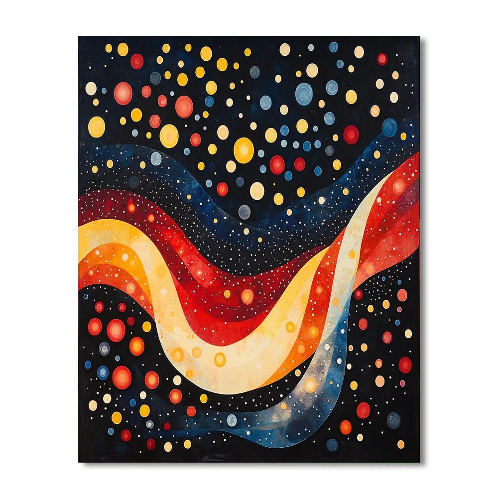 Yayoi Kusama Inspired Infinite Polka Symphony  Paint By Number