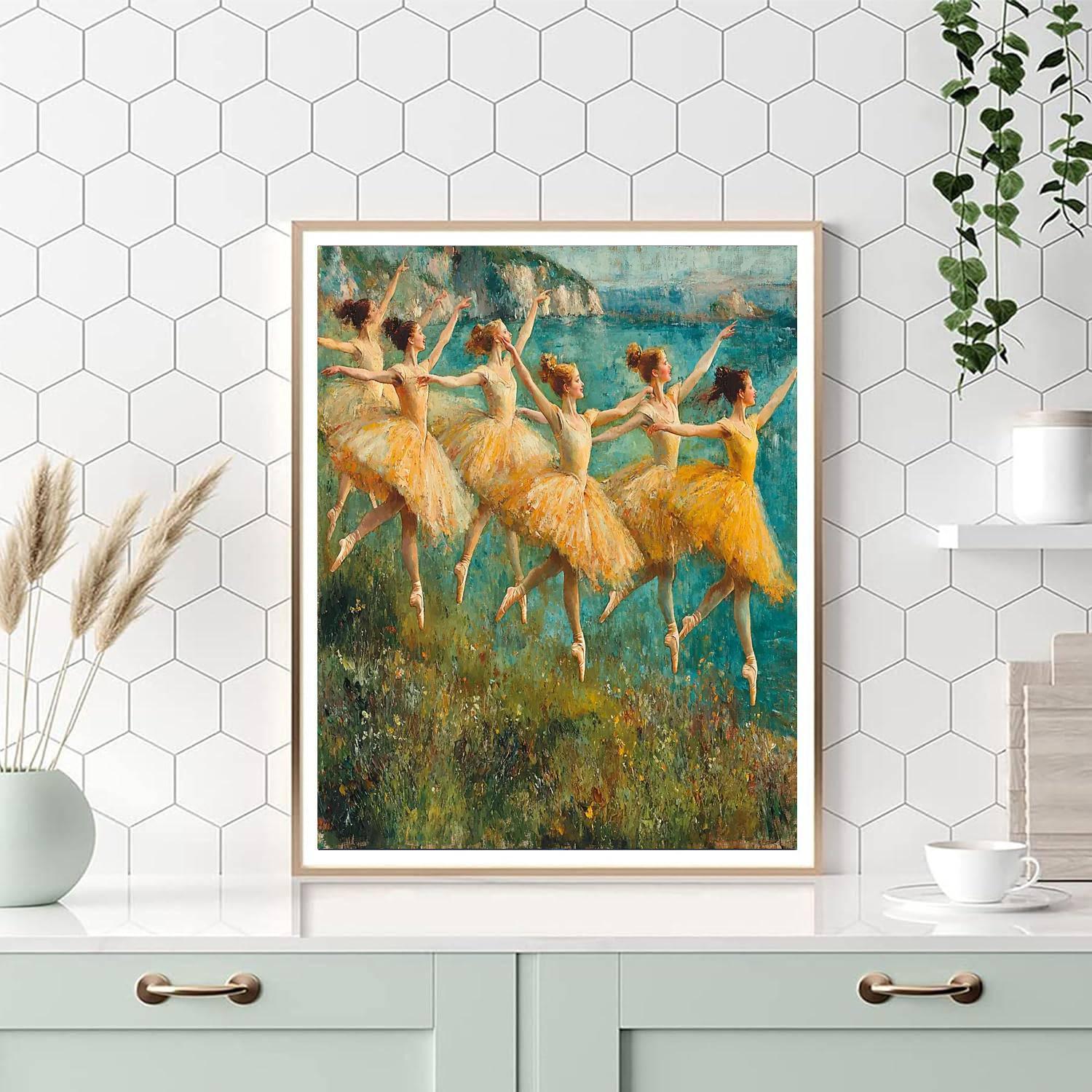 Edgar Degas Inspired Dynamic Rhythm  DIY Paint By Numbers