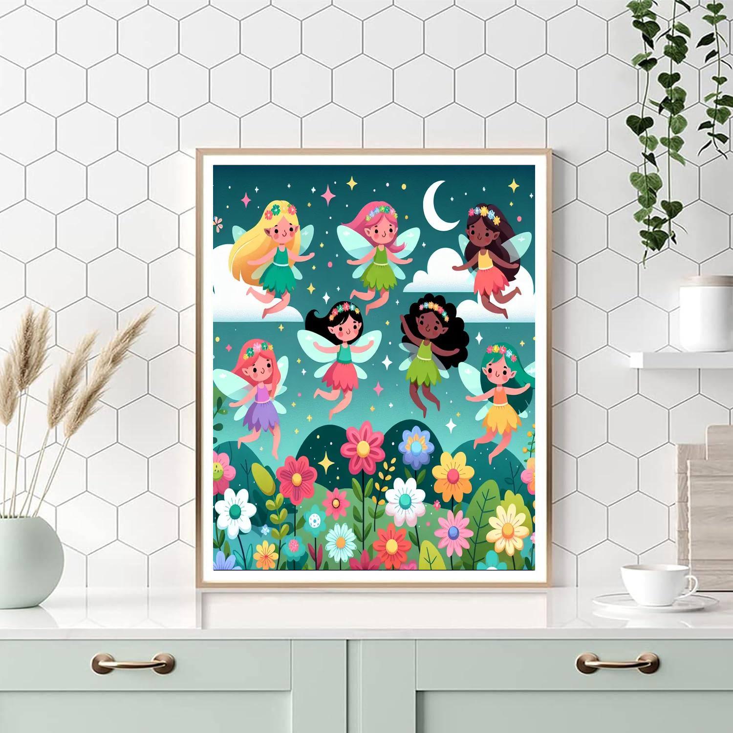 Fantasy Fairy Flight Painting Number Kit