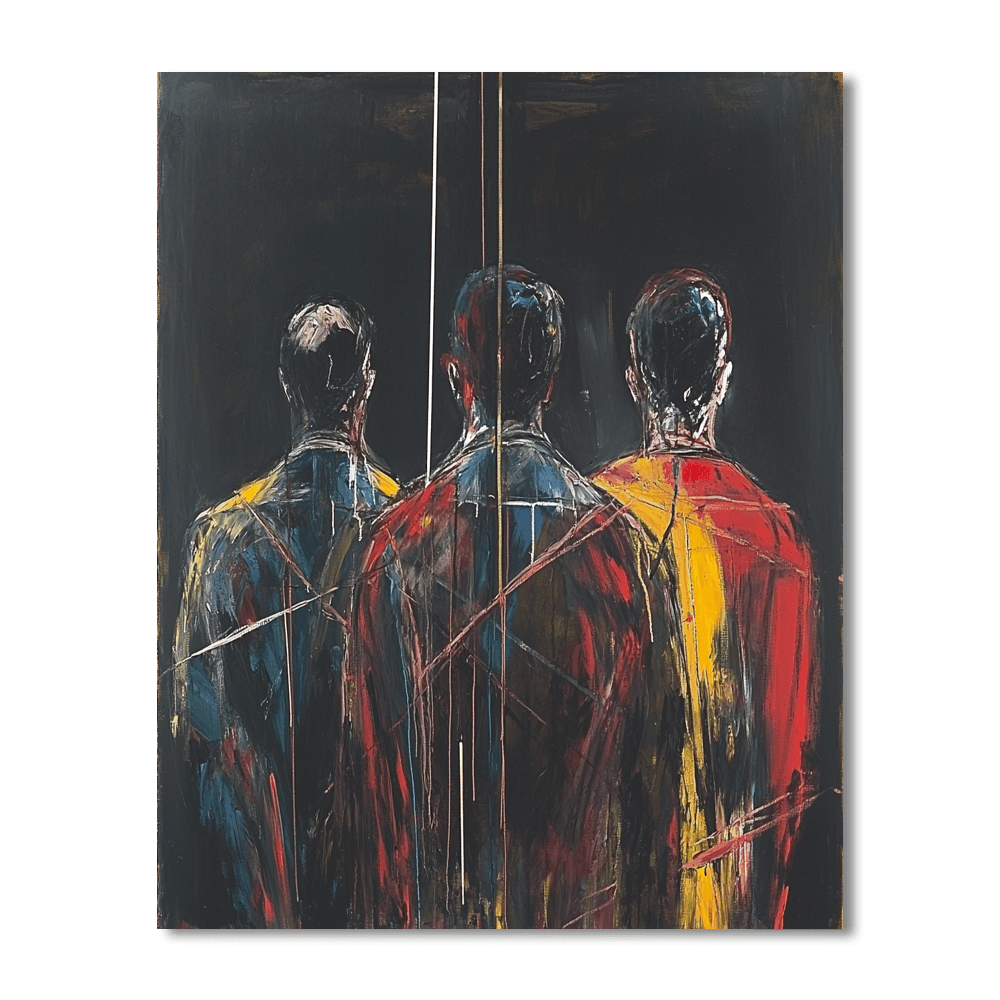 Francis Bacon Inspired Bacon's Reflective Echoes  Painting By Numbers Kit