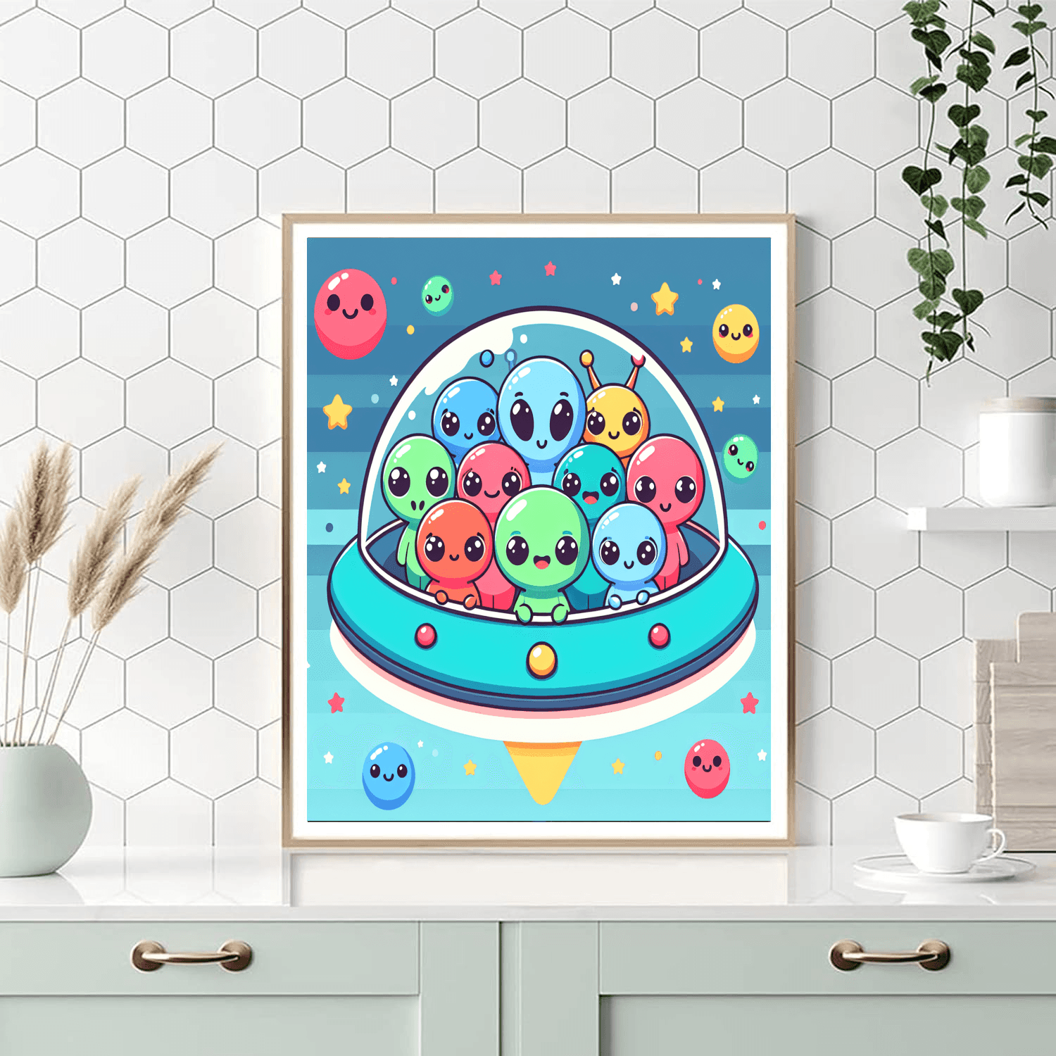 Galactic Alien Encounter Paint By Color