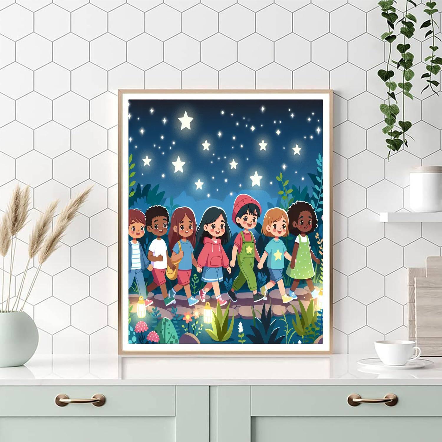 Starlit Garden Adventure Paint By Numbers Kits