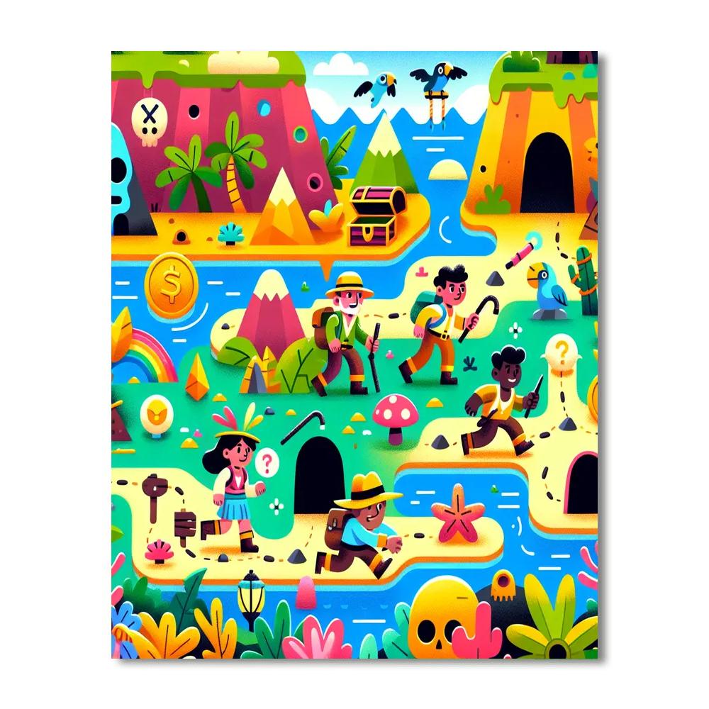 Island Of Adventures DIY Paint By Numbers