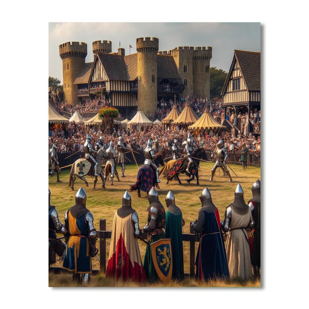 Camelot Medieval Festival - United Kingdom Paint By Numbers Art