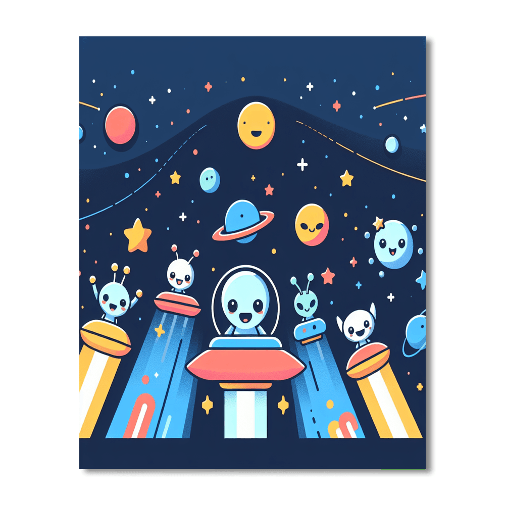 Adventure Through The Galaxy Paint By Color