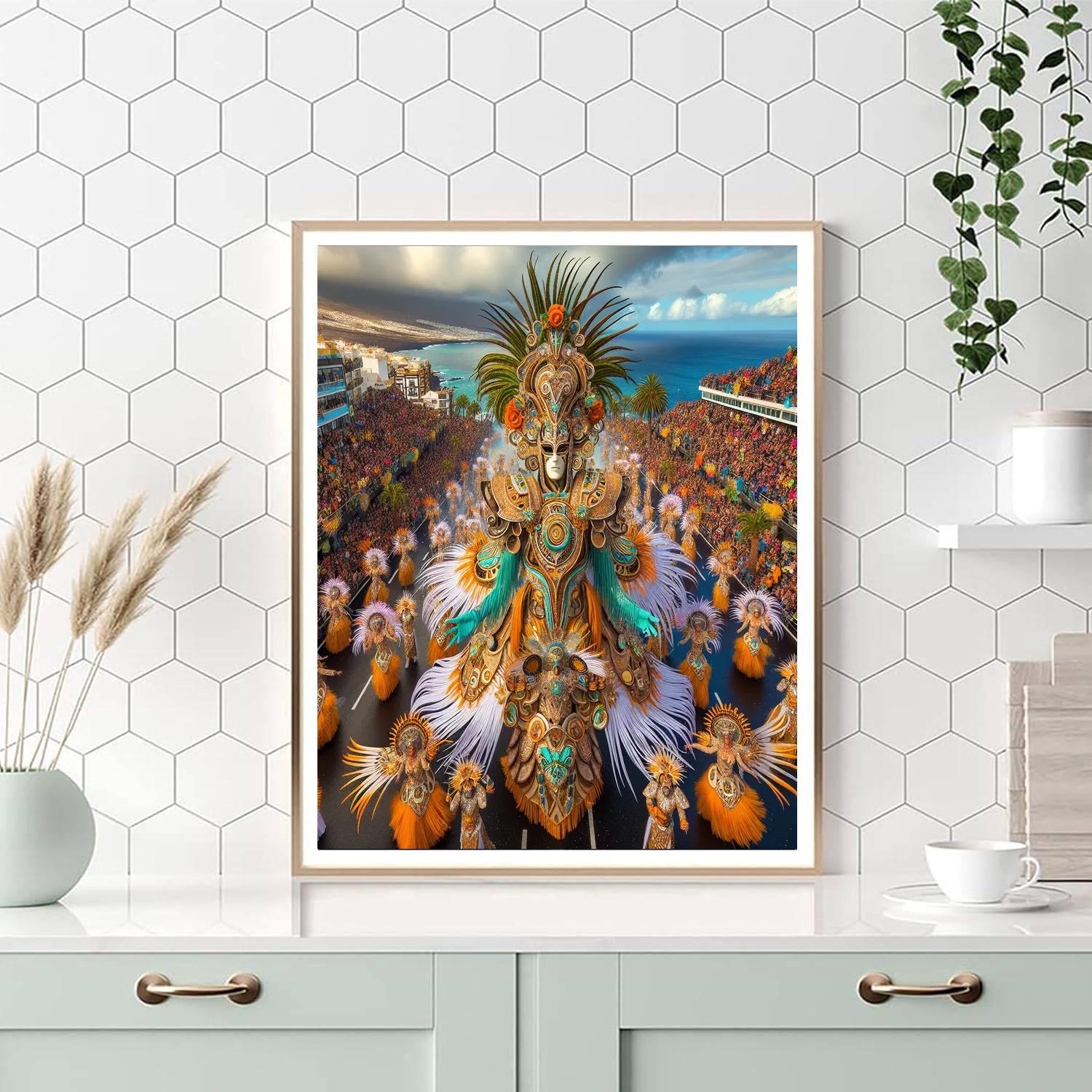 Santa Cruz De Tenerife Carnival - Tenerife Paint By Numbers Art