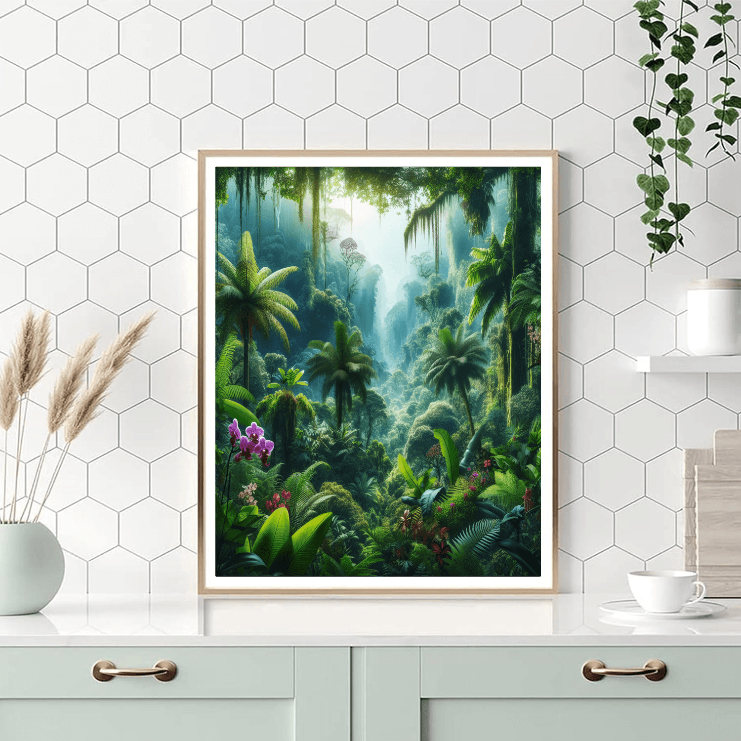 Tropical Rainforest Paradise Paint By Color