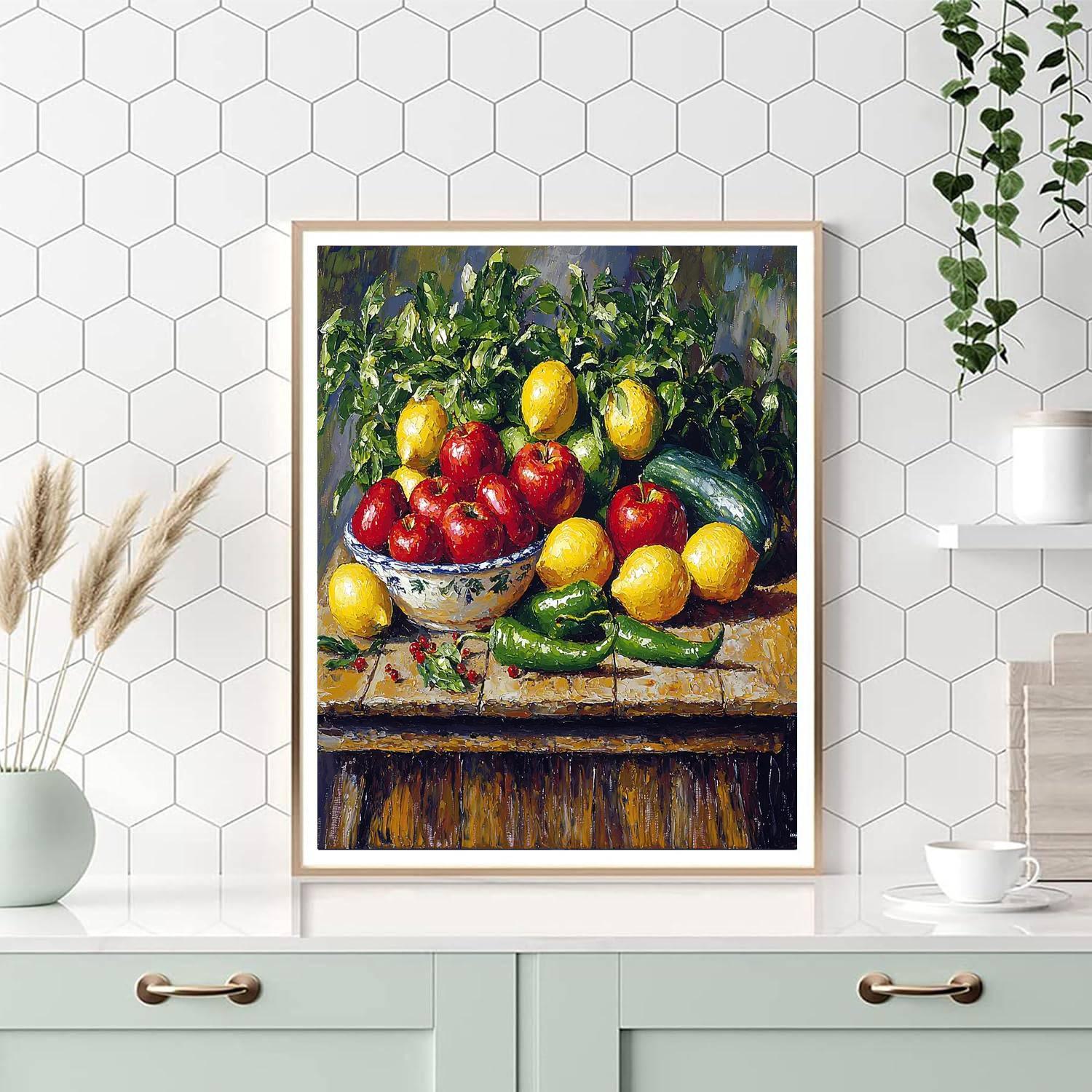 Paul Cézanne Inspired Culinary Colors  DIY Paint By Numbers