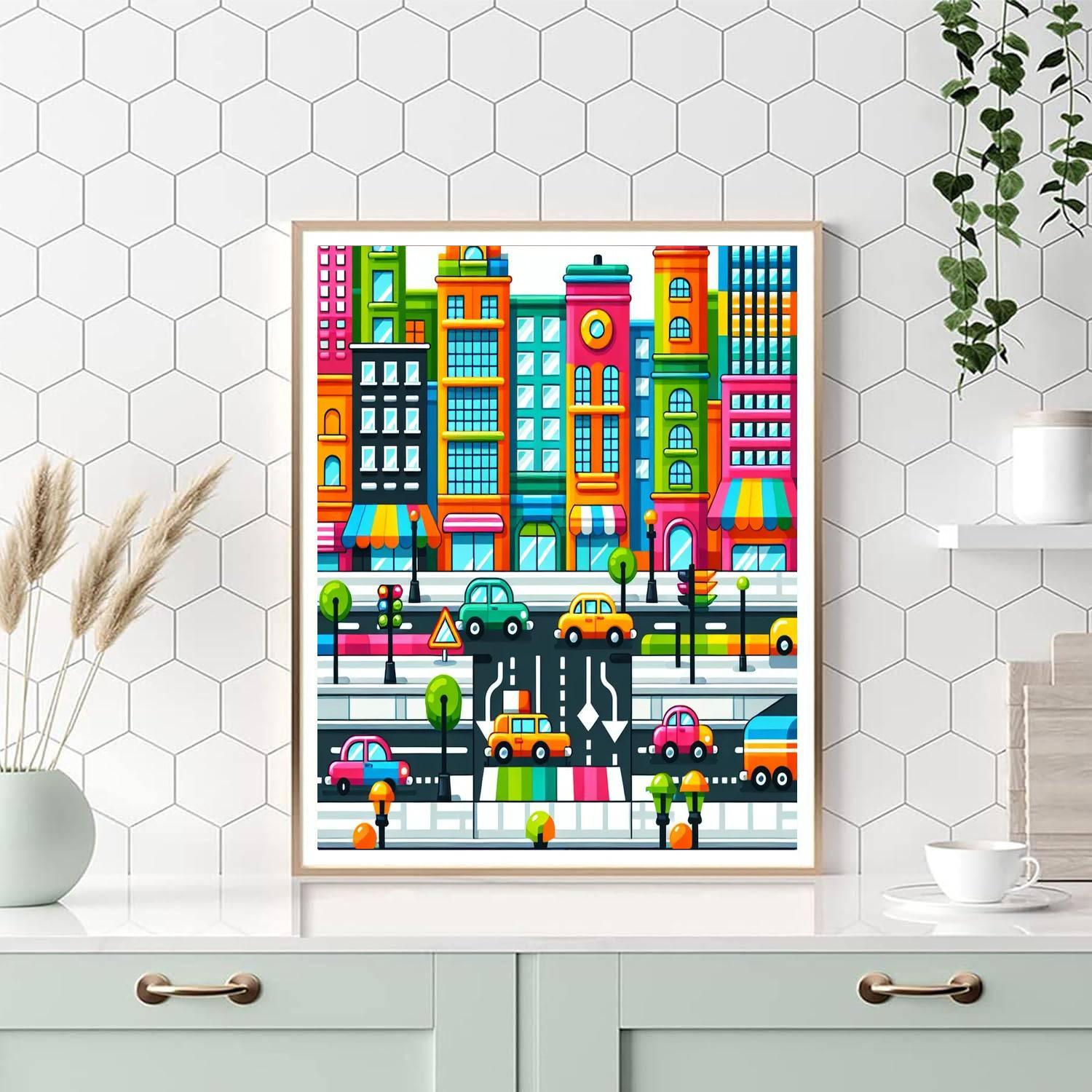 Bright City Adventures Number Painting