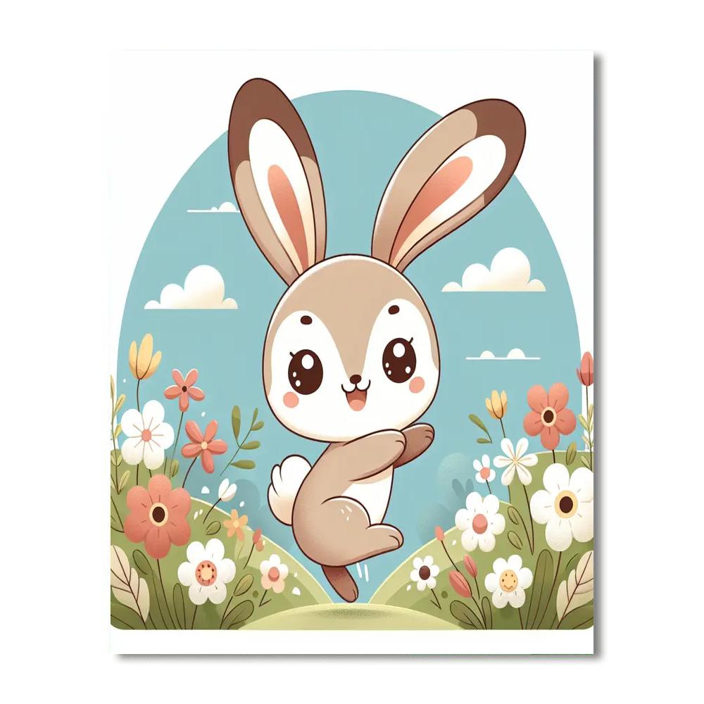 Jubilant Jackrabbit Paint By Number