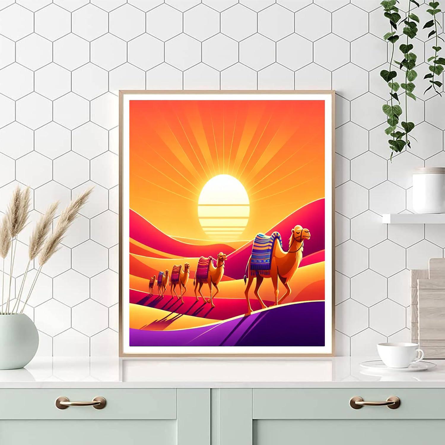 Dreamy Desert Adventure Painting Number Kit