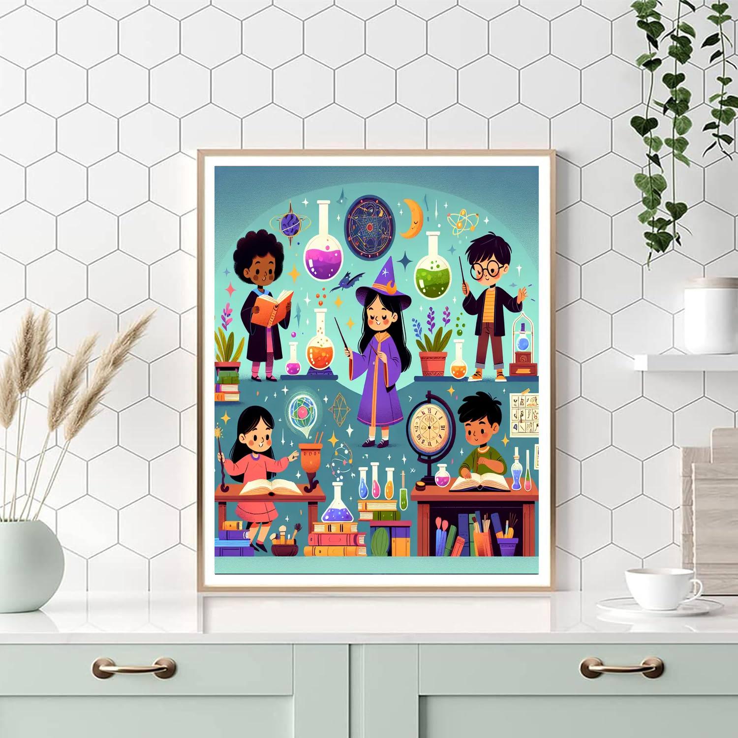 Mystic Wizarding School Paint By Number