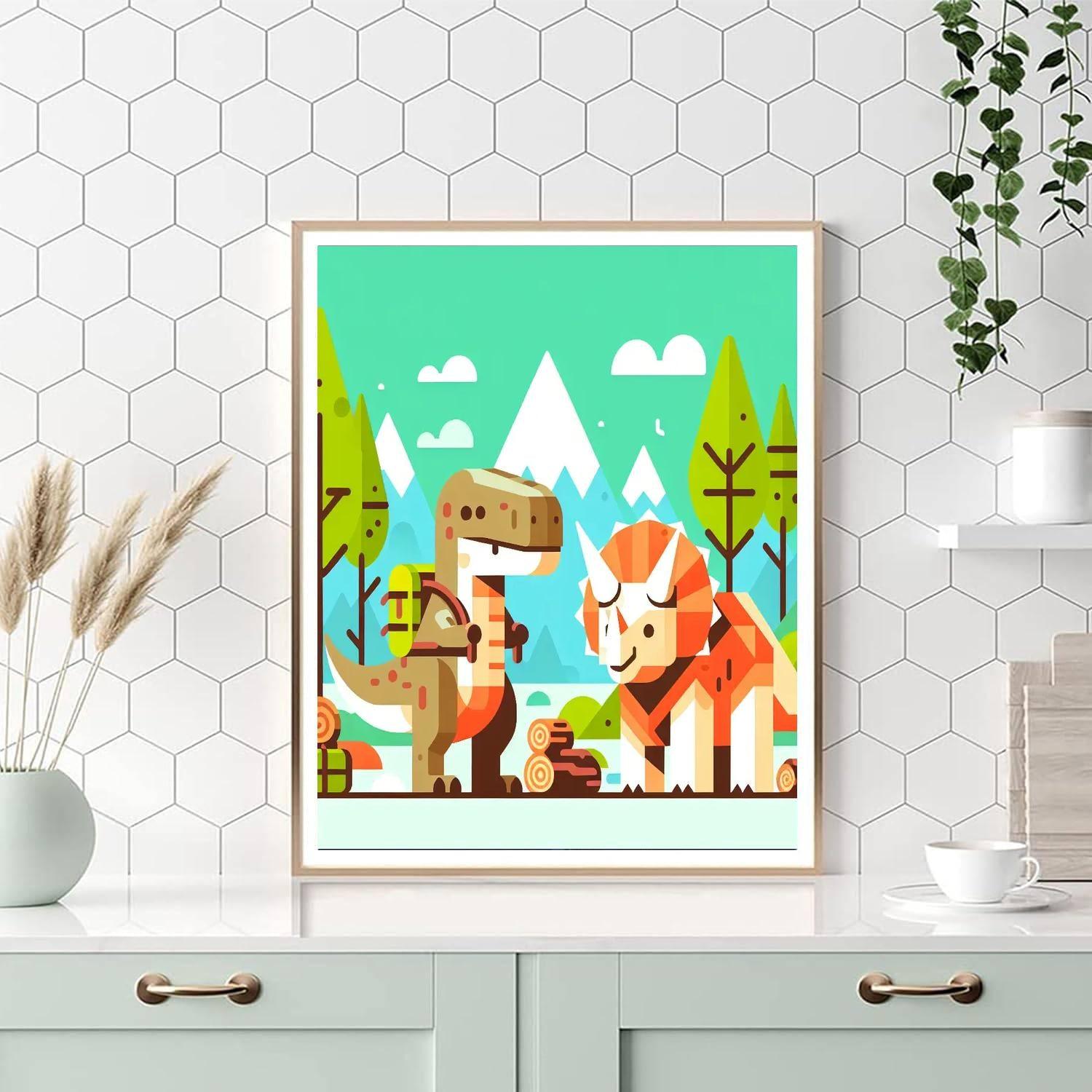 Jurassic Explorer Paint By Number