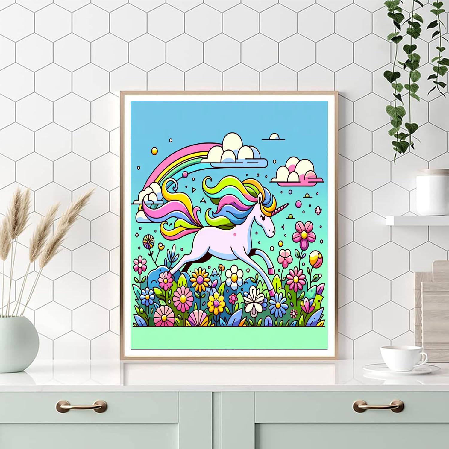 Creative Unicorn Painting Number Kit