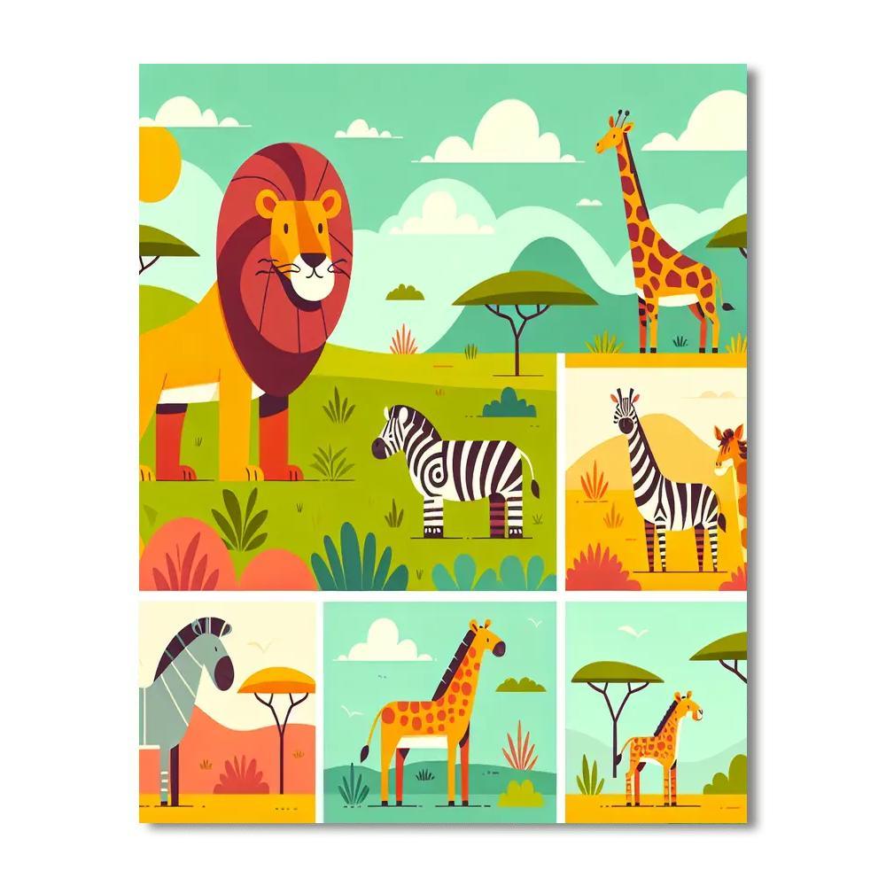 Adventure In The Savannah Paint By Number