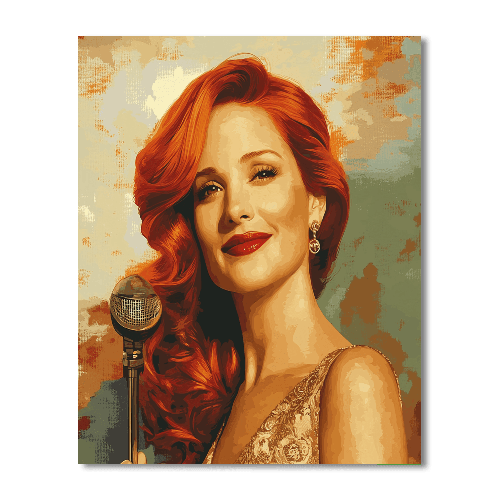Jessica Chastain: The Fierce Intelligence Of Tammy Wynette DIY Paint By Numbers
