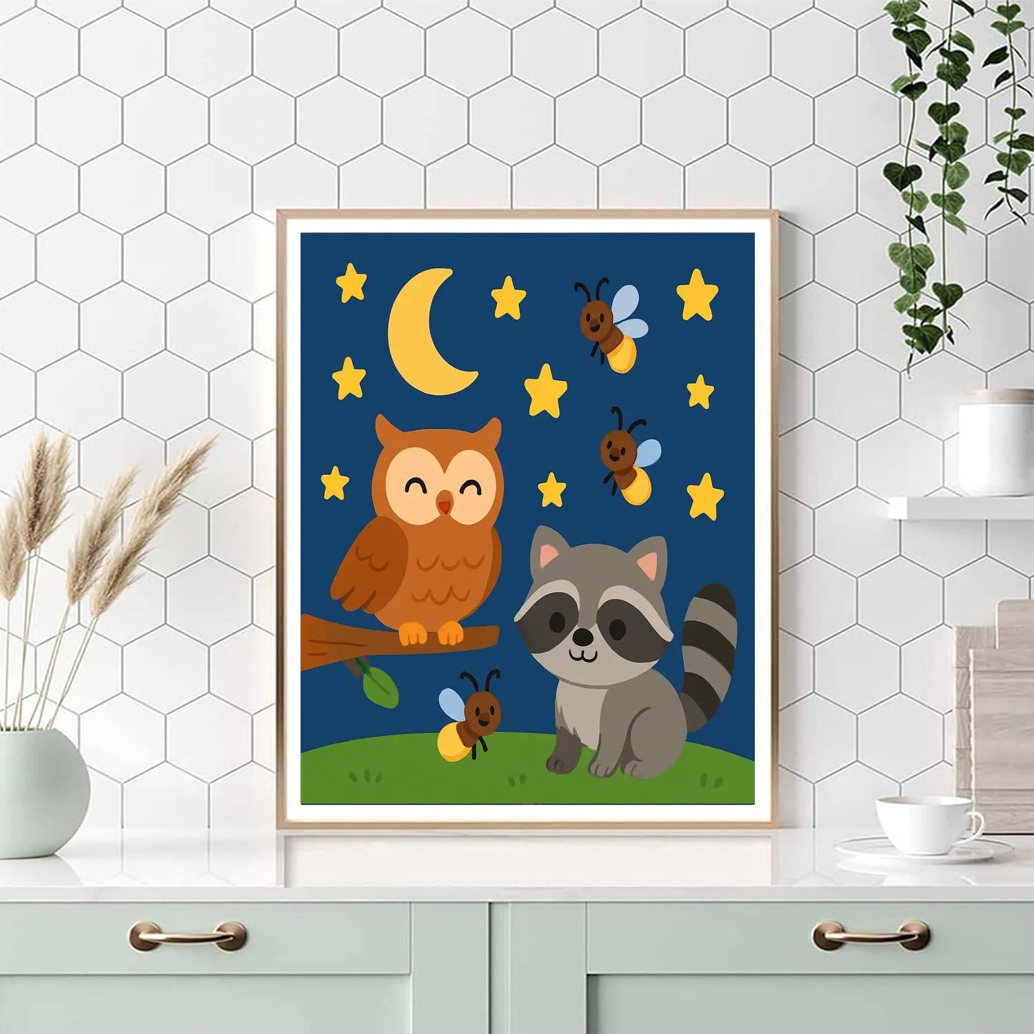 Curious Critters Of The Night Paint By Color