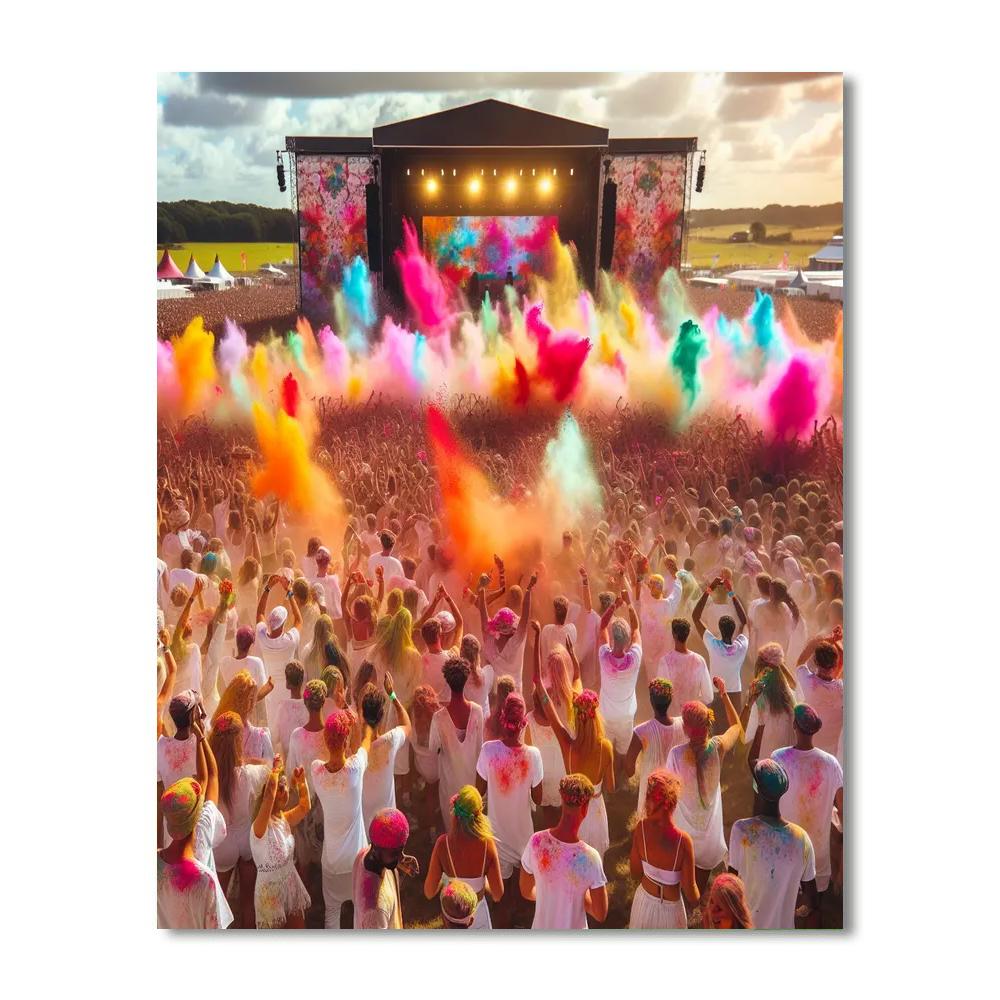Holi One Festival - South Africa Paint By Numbers