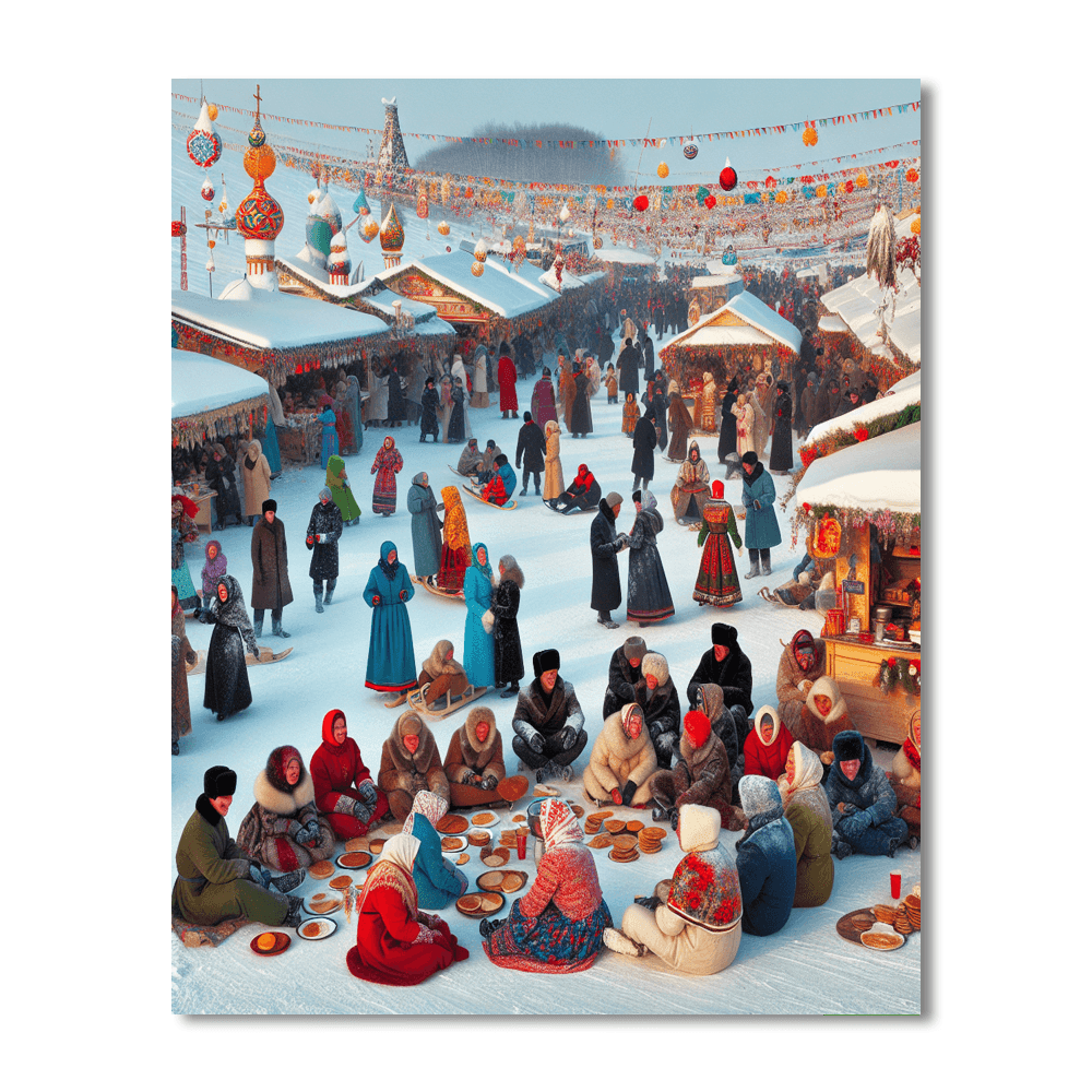 Maslenitsa Paint By Numbers Art