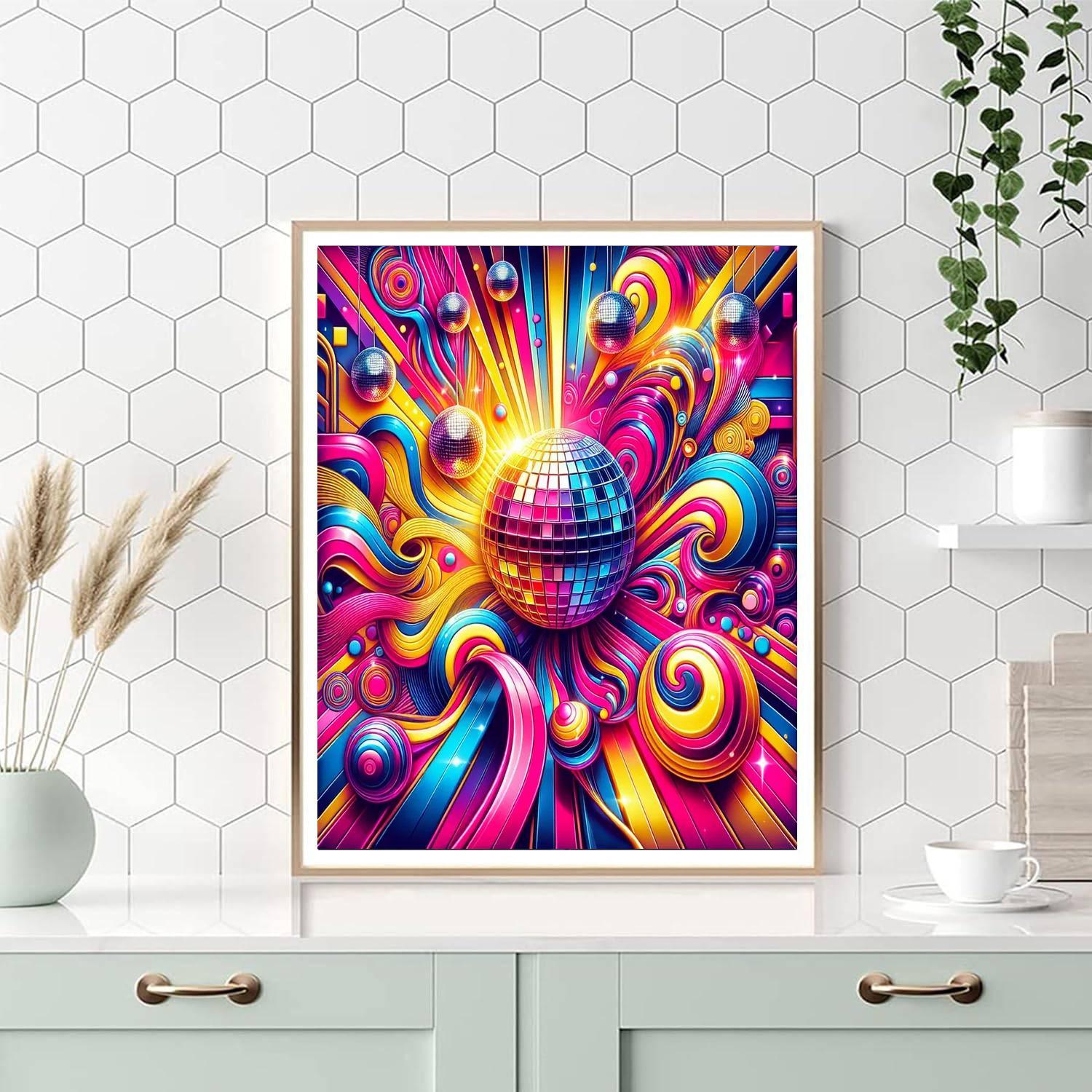 Retro 70s Disco Vibes Number Painting