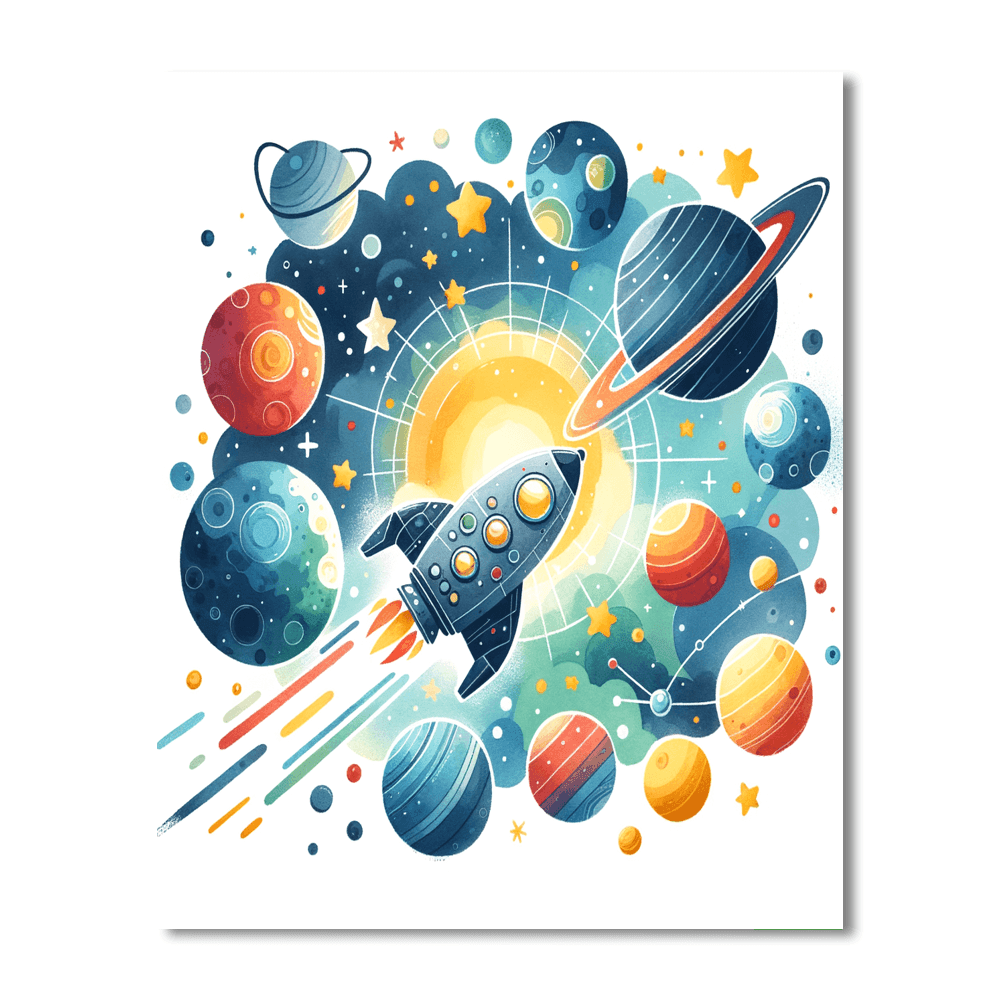 Space Voyage Adventure Paint By Numbers Kits