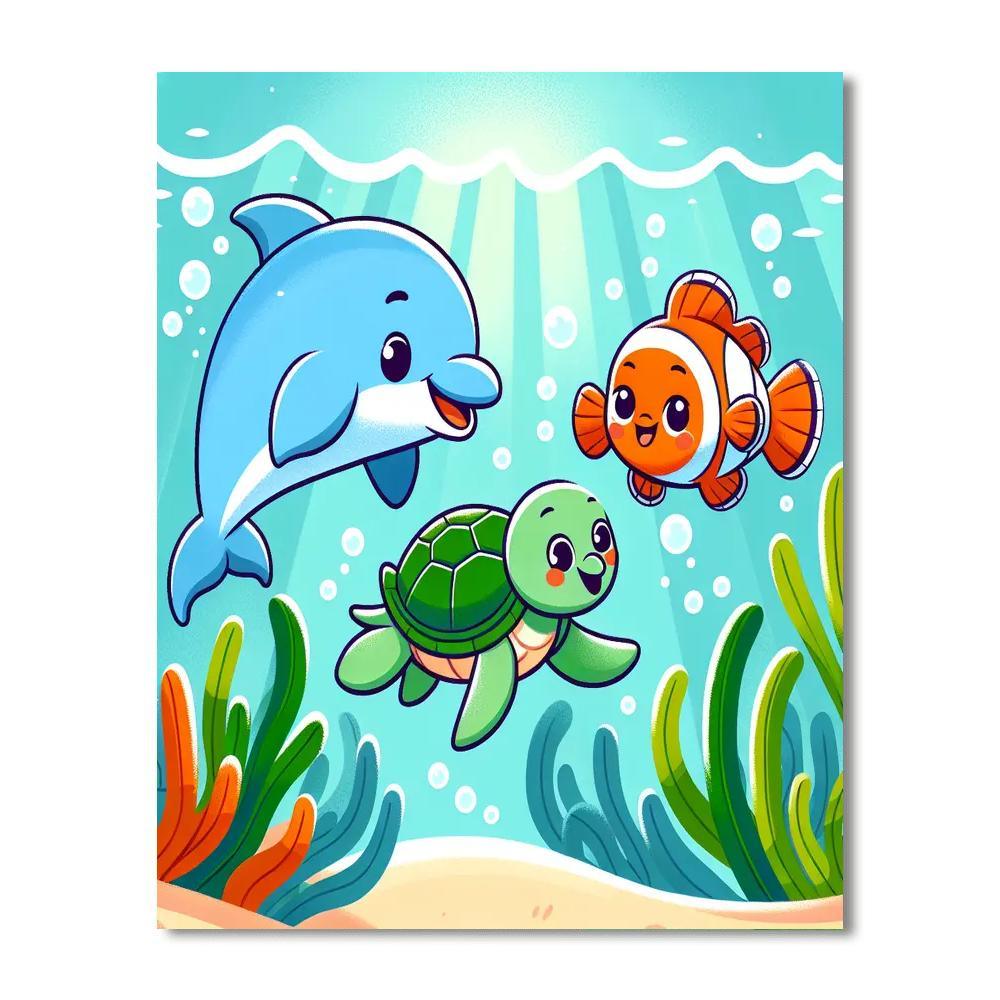 Ocean Friends Expedition Paint By Number