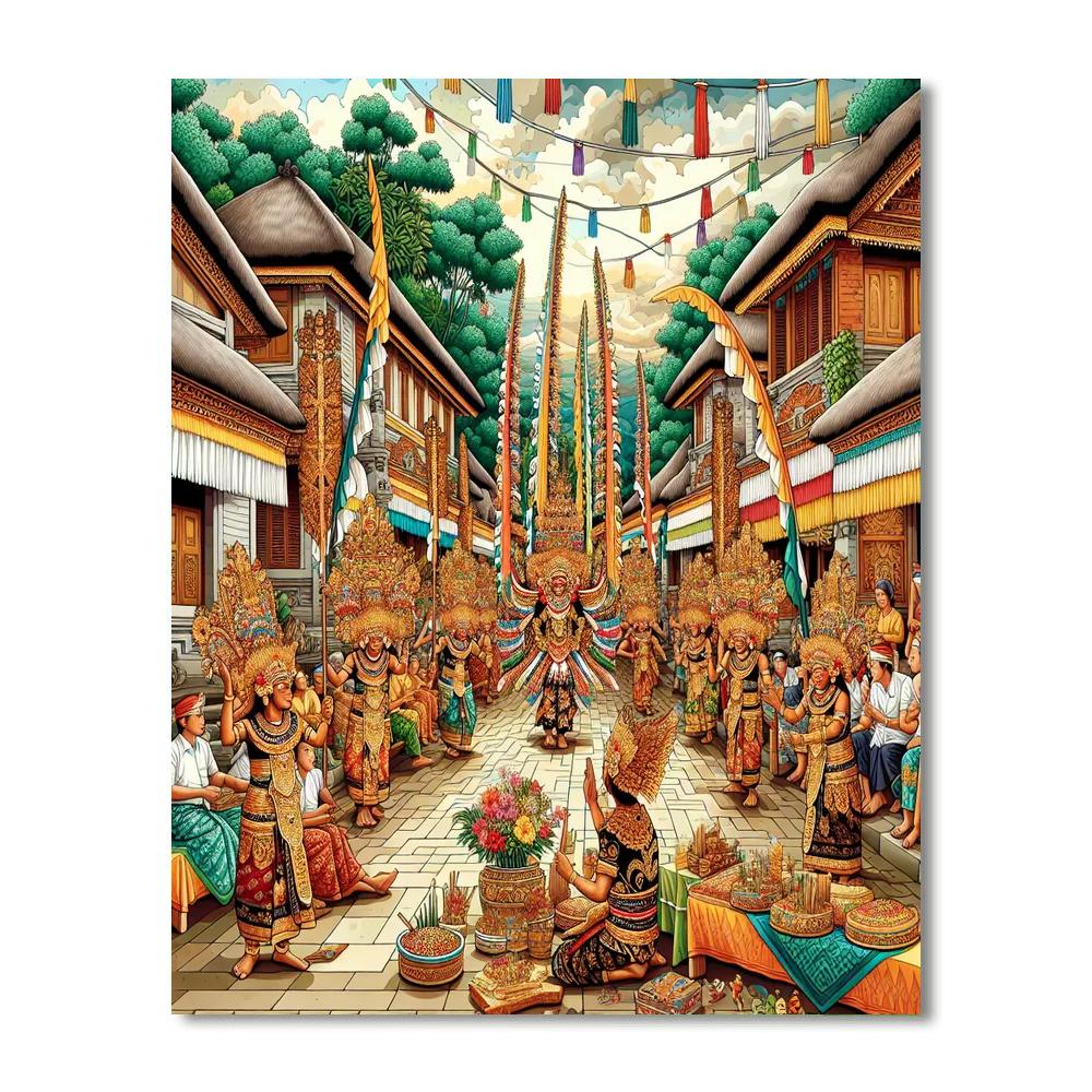 Galungan - Bali, Indonesia Number Painting