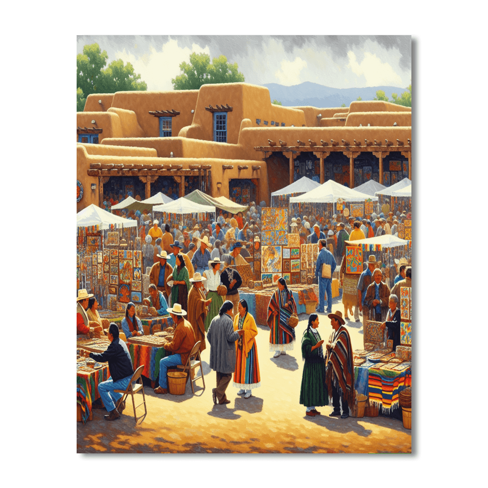 Santa Fe Indian Market - Usa Number Painting
