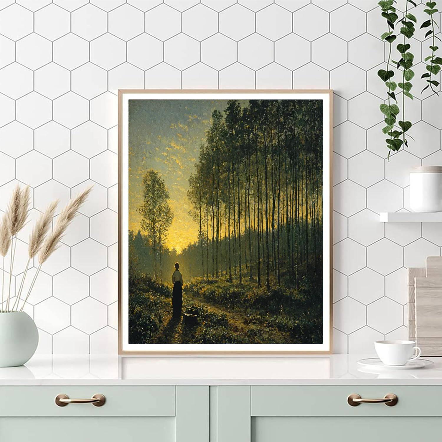 Jean-François Millet Inspired Meditative Wilderness  Paint By Numbers Kits