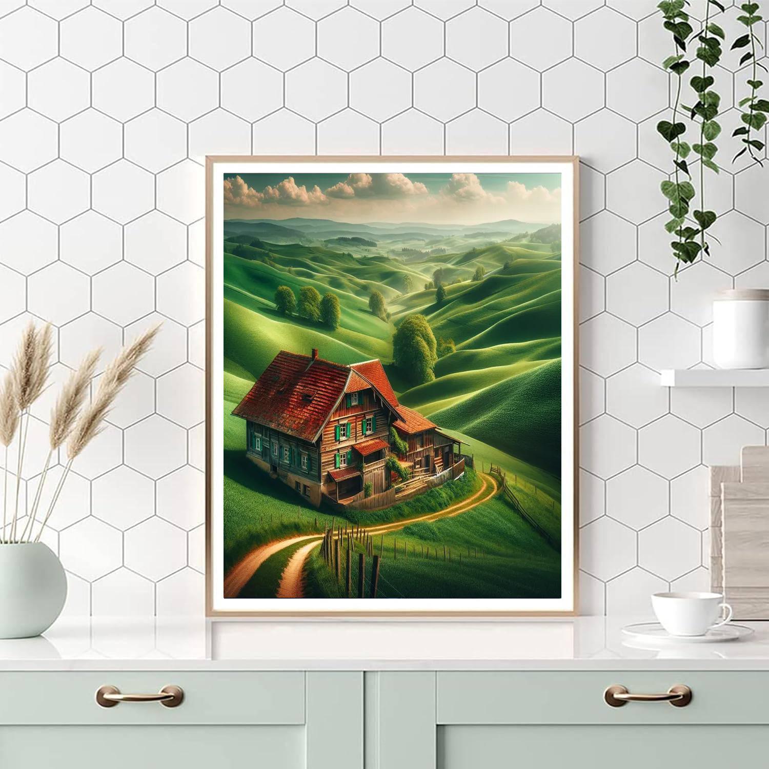 Pastoral Countryside Peace Paint By Numbers