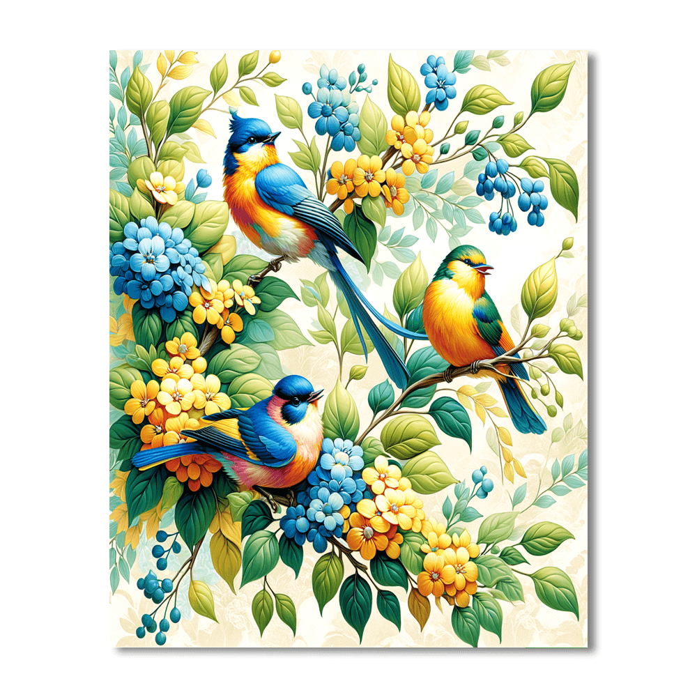 Melodic Birdsong Painting By Numbers Kit