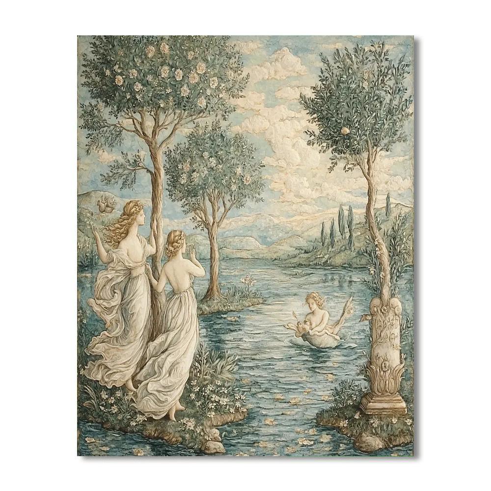 Sandro Botticelli Inspired Renaissance Harmony In Motion  DIY Paint By Numbers