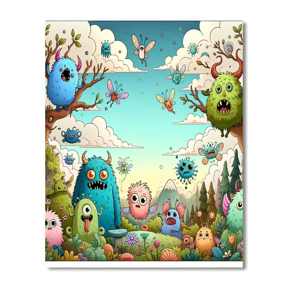 Fantasy Adventures With Friends Paint By Numbers Art