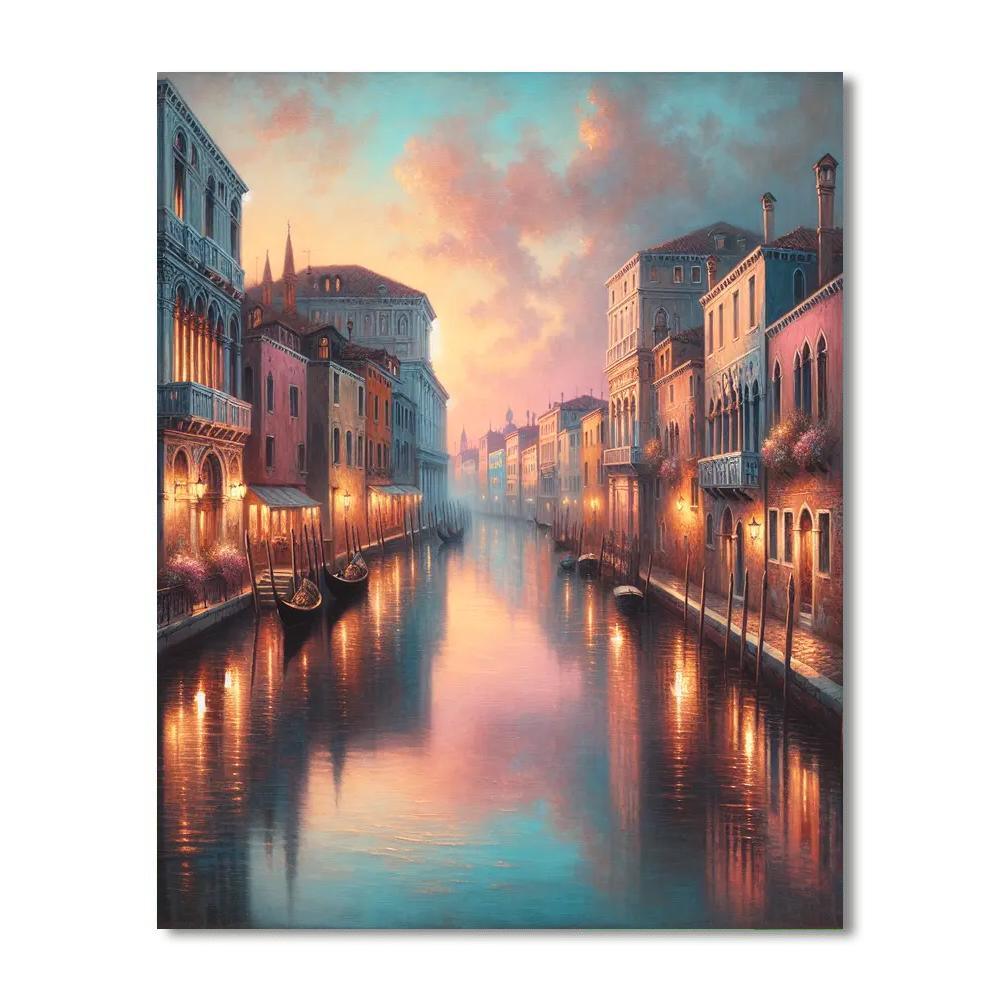 Romantic Venetian Sunset Paint By Numbers