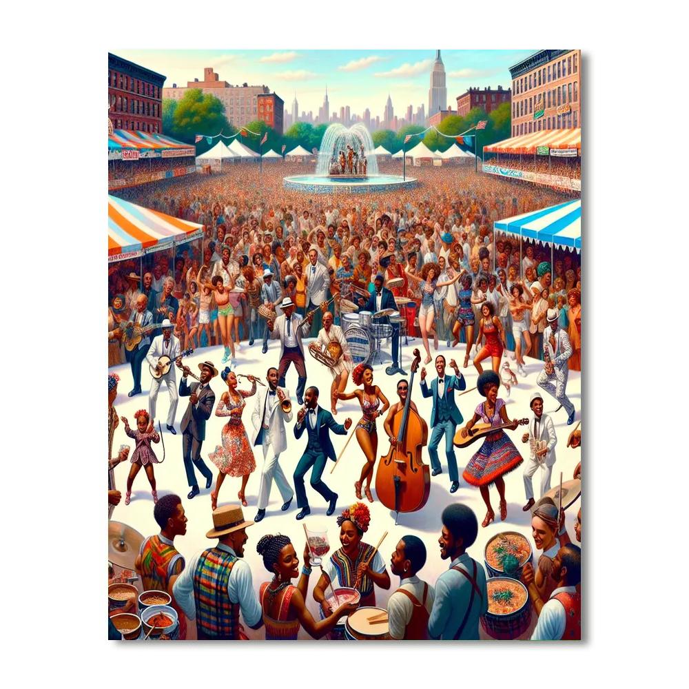 Harlem Renaissance Festival - Usa Paint By Color