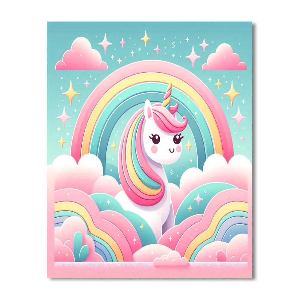Dazzling Unicorn Dreams Painting Number Kit