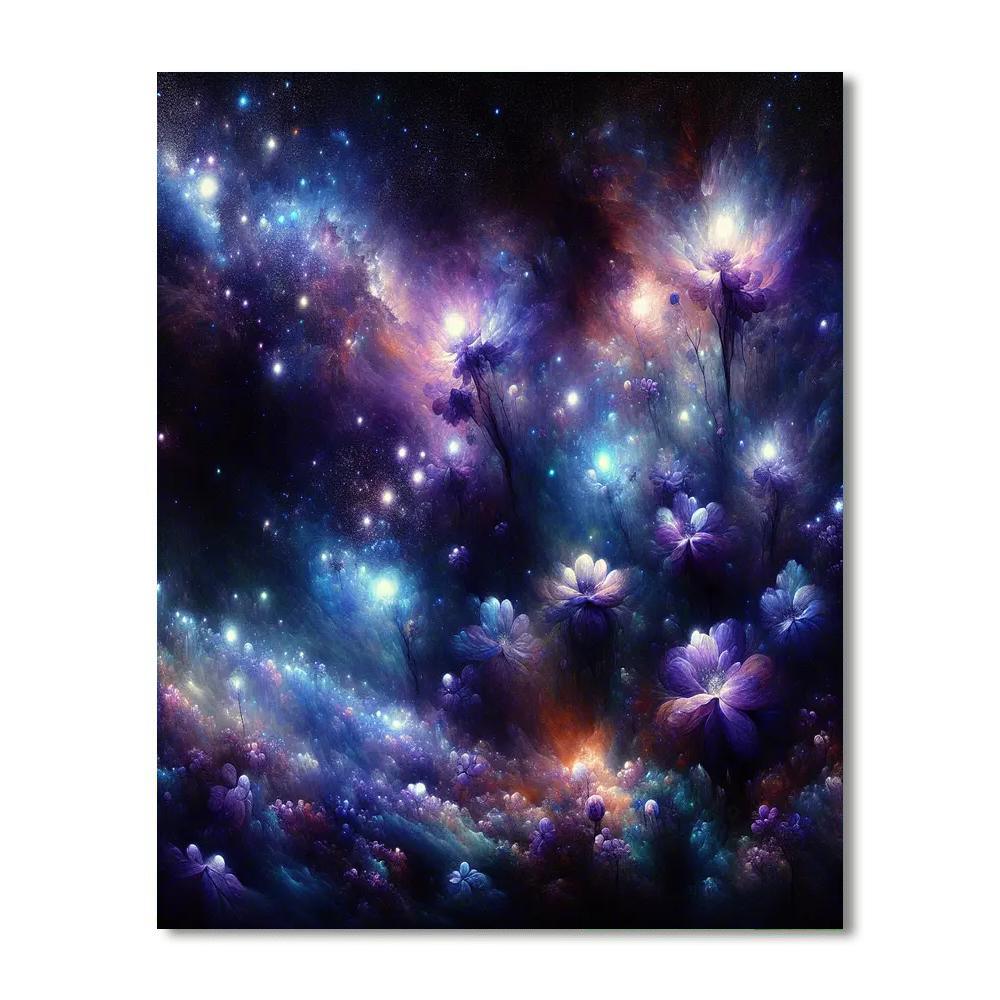 Floral Symphony Nightscape Paint By Numbers