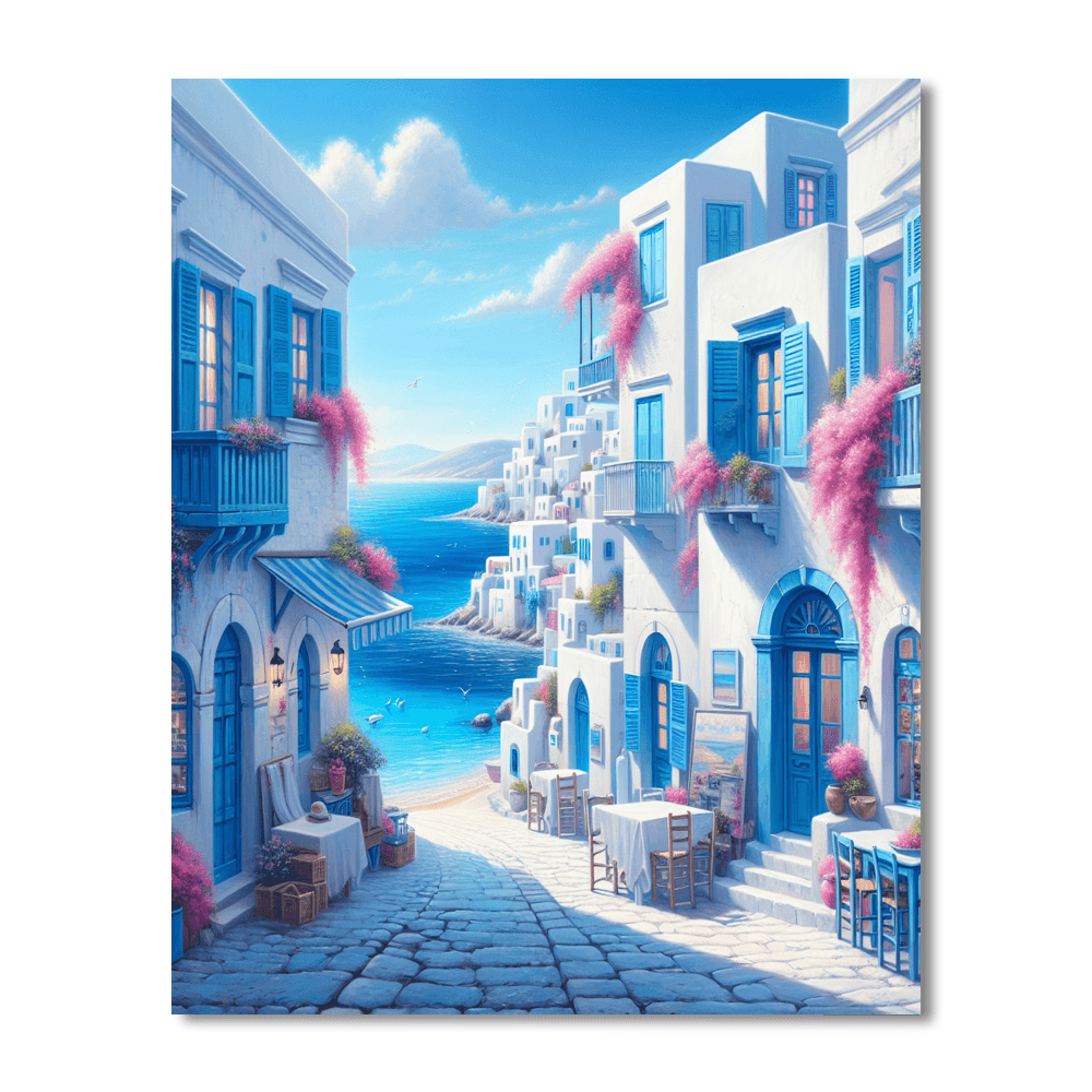 Mediterranean Coastal Retreat Paint By Numbers Kits