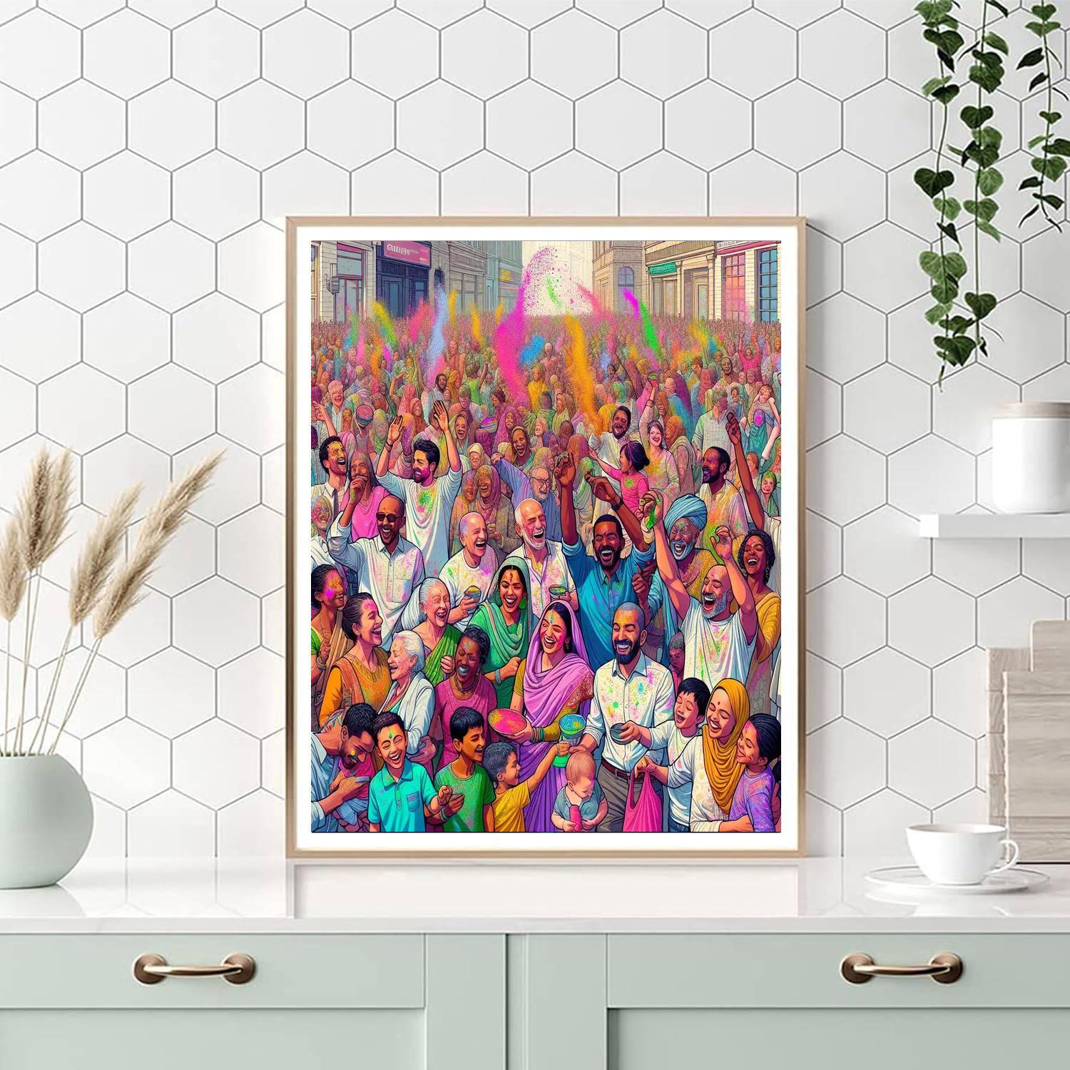 Holi - Festival Of Colors - India Paint By Numbers Art