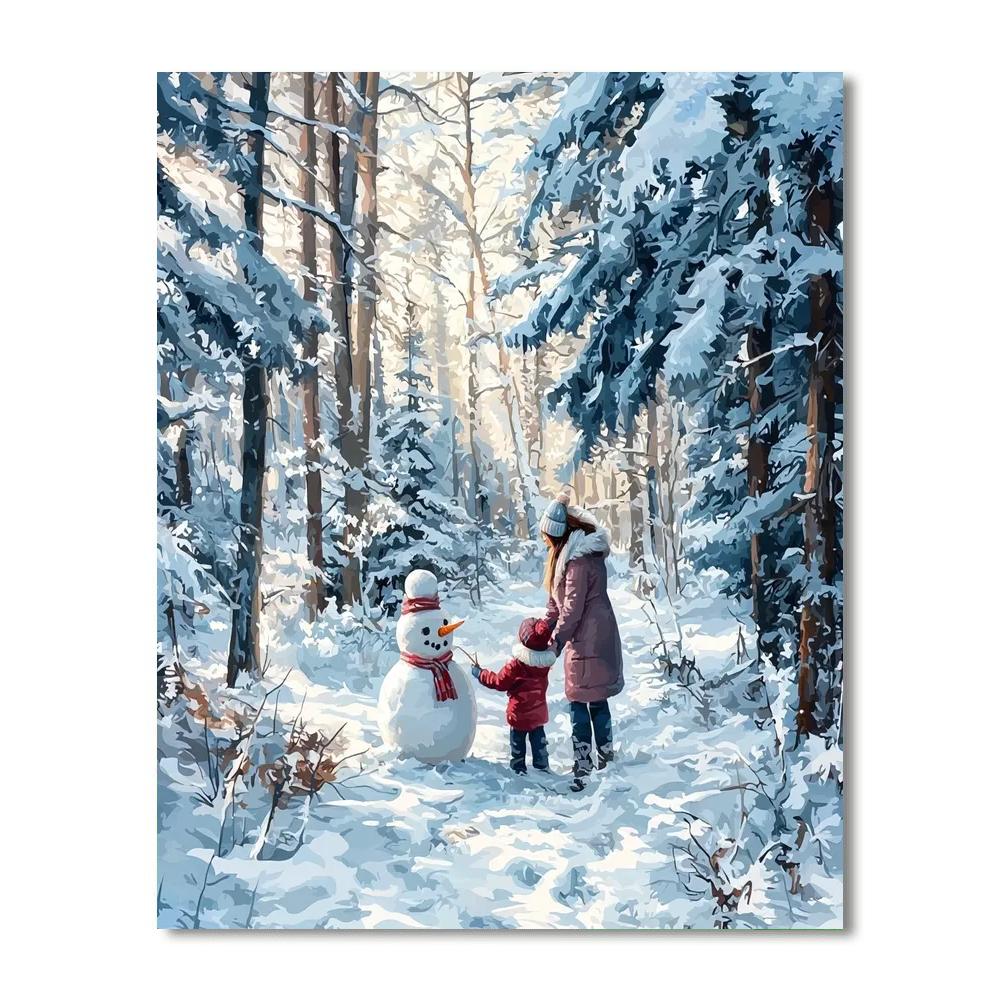 Winter’s Gentle Touch Number Painting