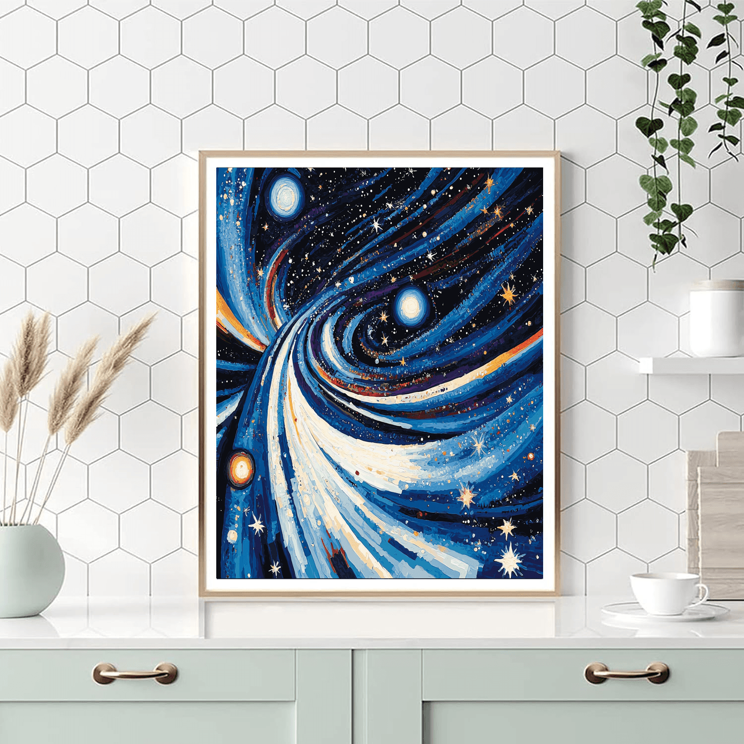 Wassily Kandinsky Inspired Cosmic Dance Of Stars  Paint By Numbers Kits