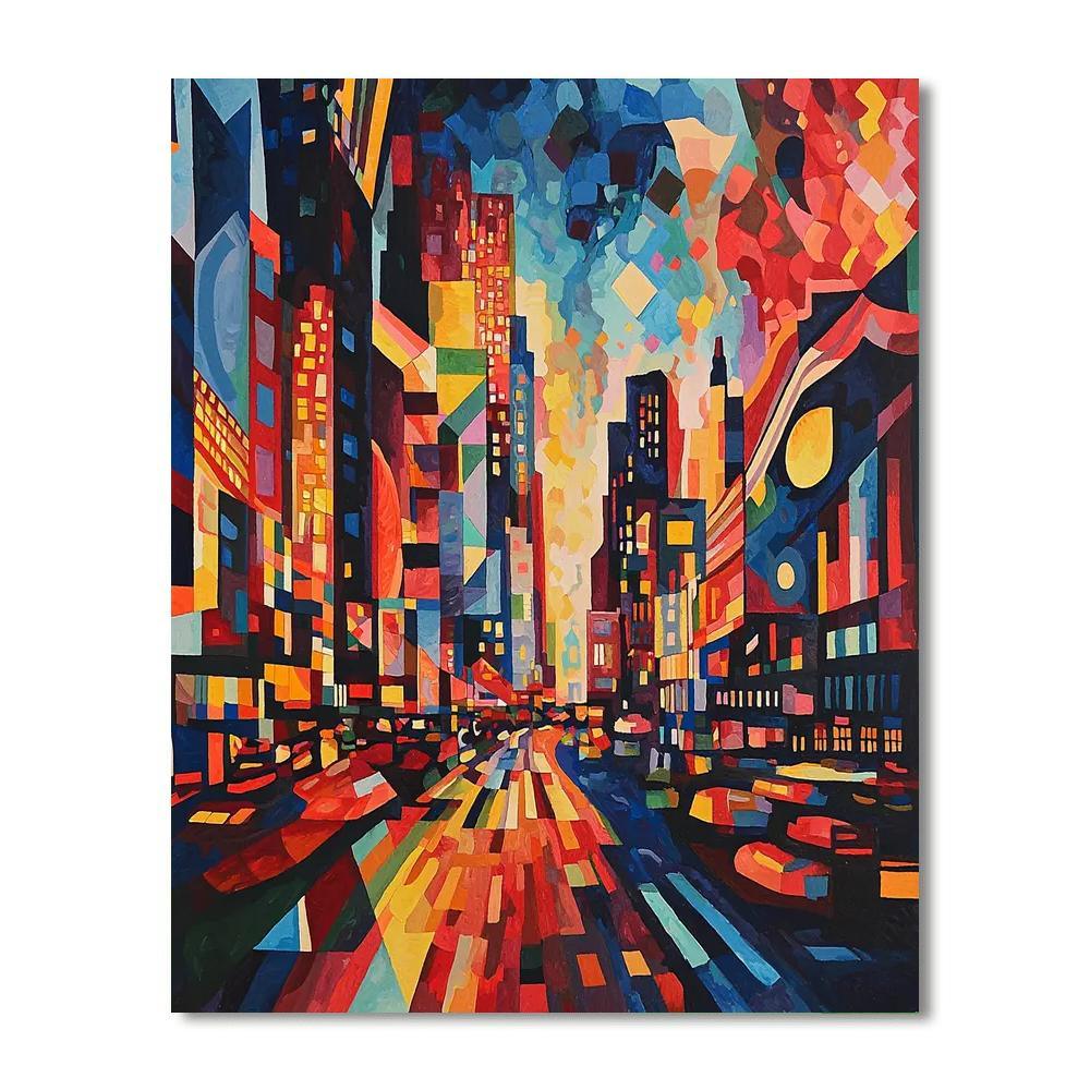 Wassily Kandinsky Inspired Abstract City Vibes  Paint By Numbers