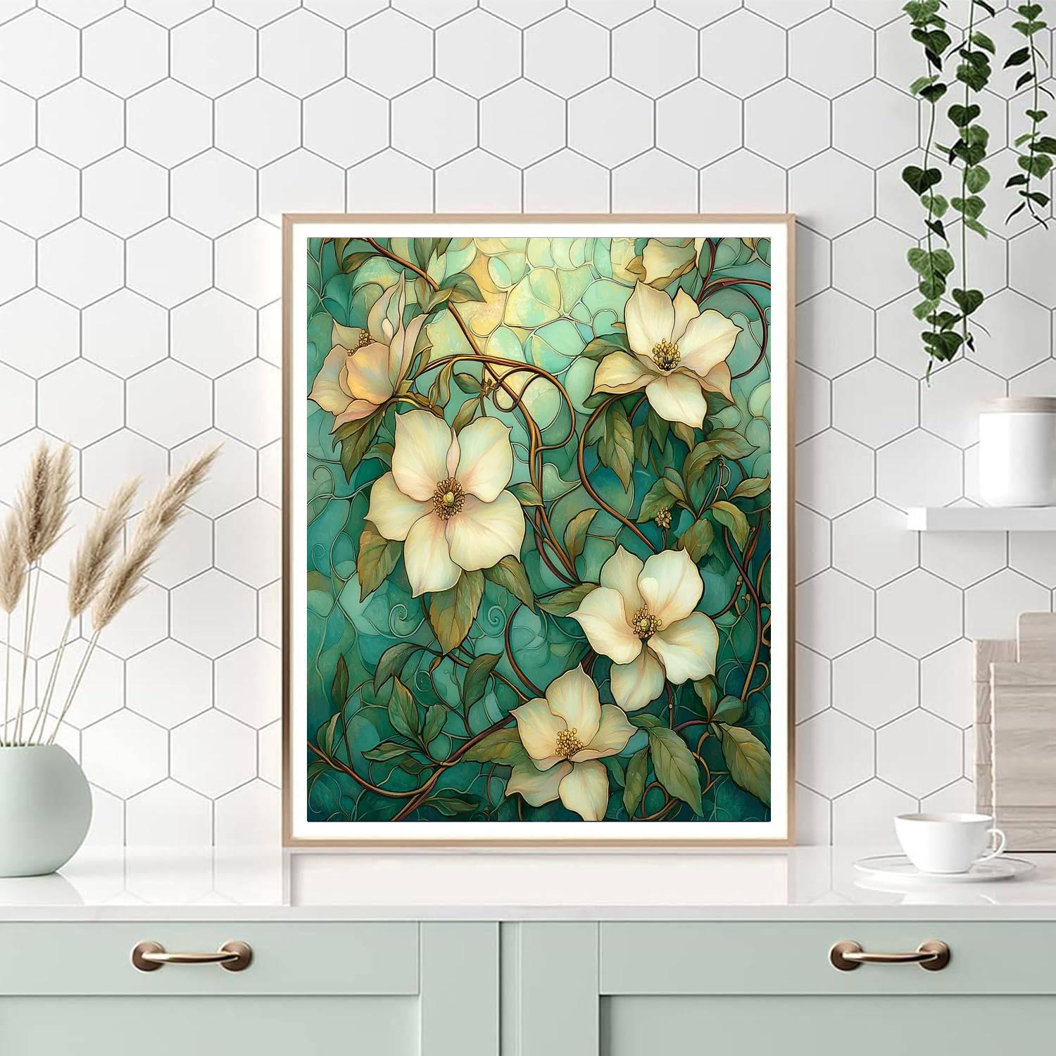 Alphonse Mucha Inspired Eternal Garden Of Serenity  Paint By Numbers Kits