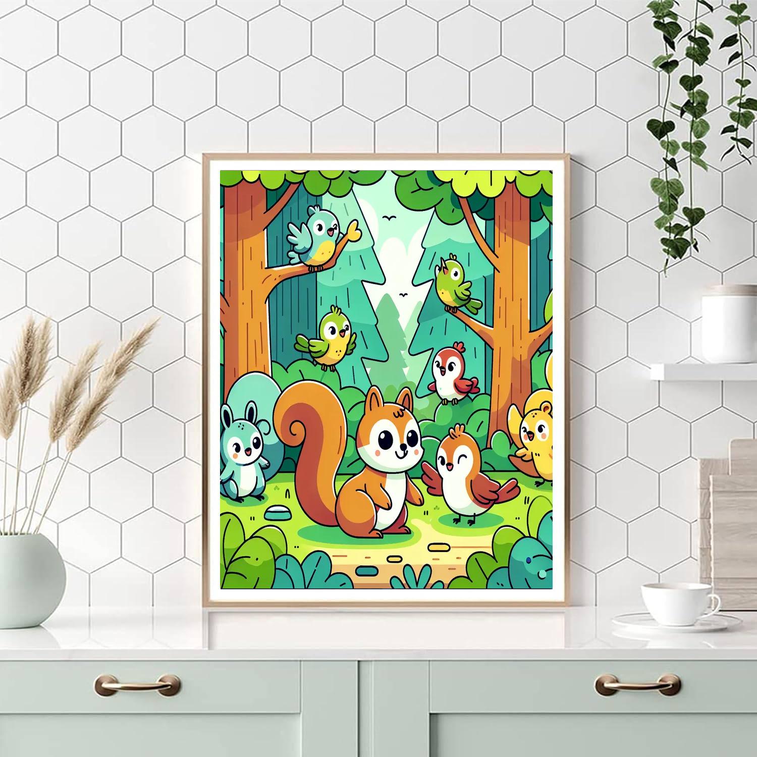 Whimsical Woodland Walk Numbered Painting Kits
