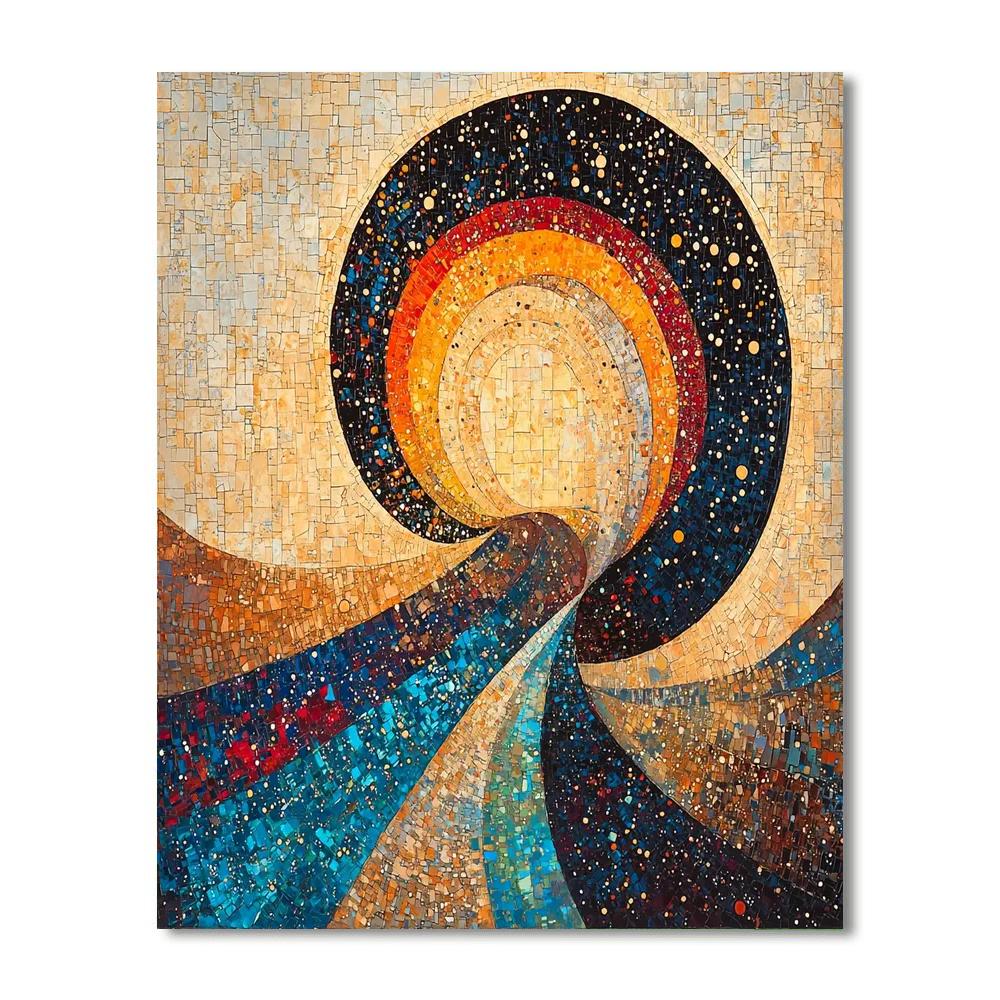 Gustav Klimt Inspired Awakening Of Spirit  Number Painting