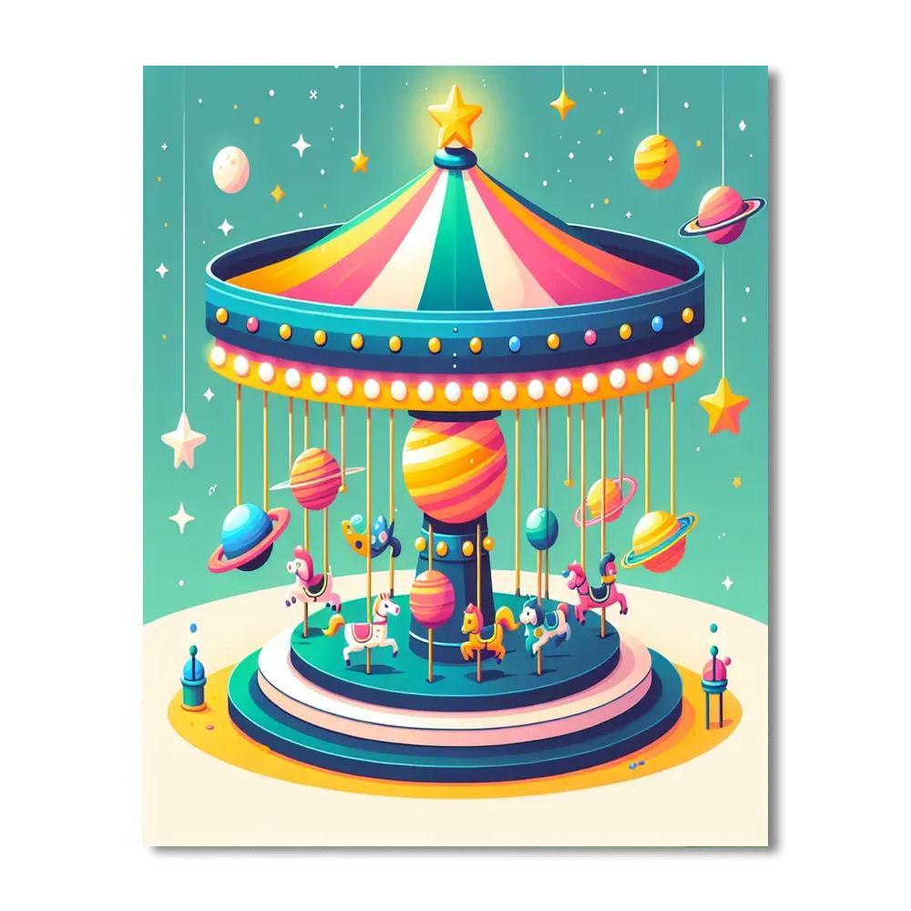 Cosmic Cosmic Carousel Paint By Color