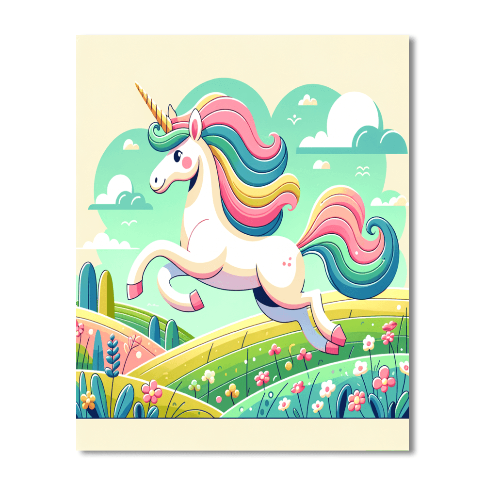 Mystical Unicorn Meadows Paint By Numbers Kits