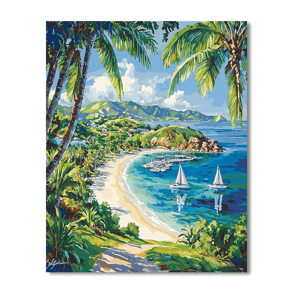 Hamilton Island - Whitsundays Paint By Numbers Art