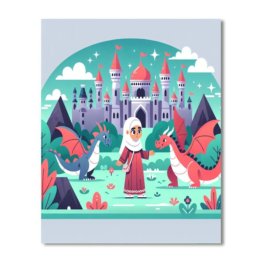 Dragon's Kingdom Quest Numbered Painting Kits