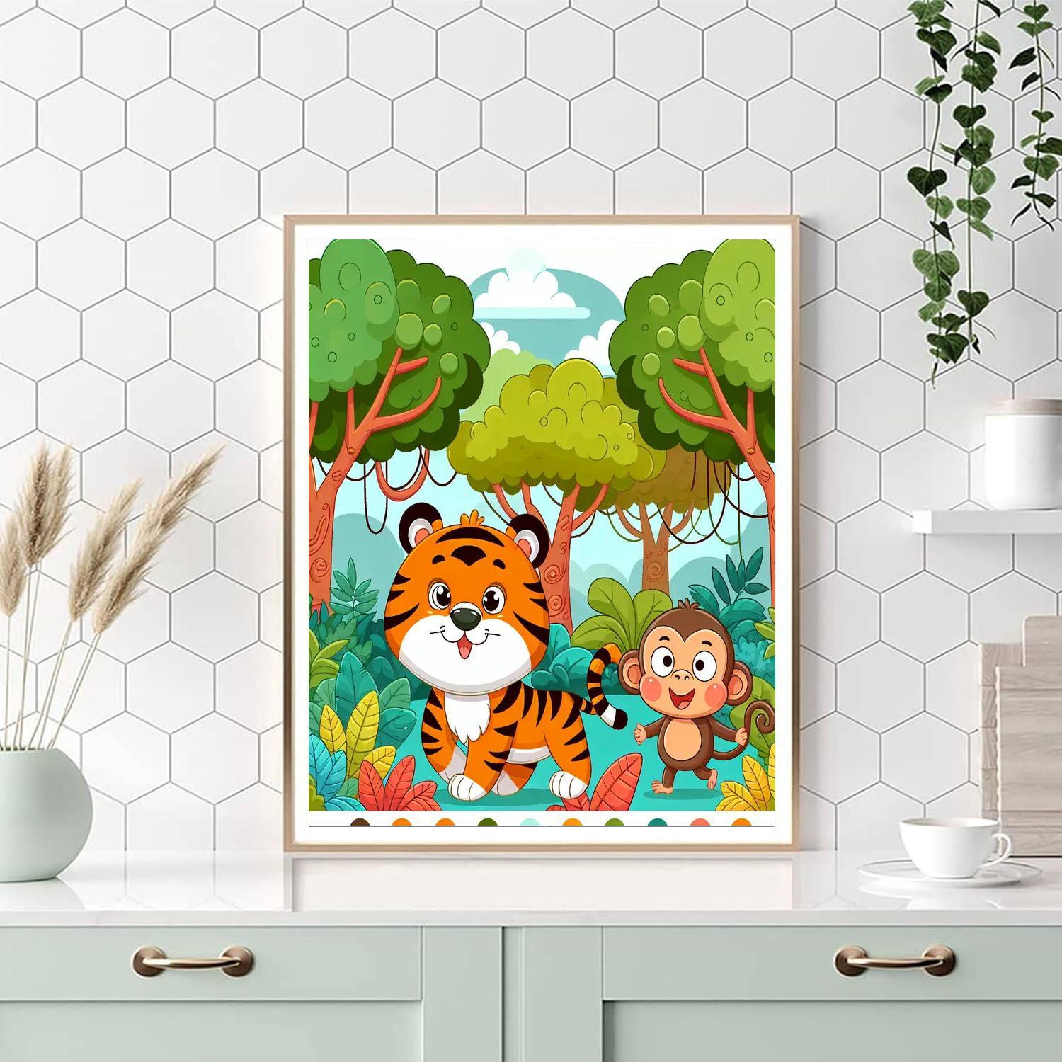 Jungle Exploration Expedition DIY Paint By Numbers
